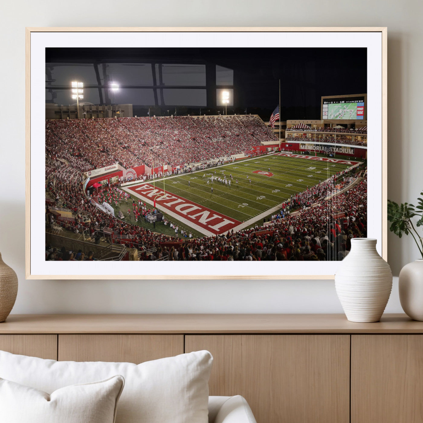82748-MGC-FP-36x24_Natural-Indiana University Hoosiers Football Team Print Canvas