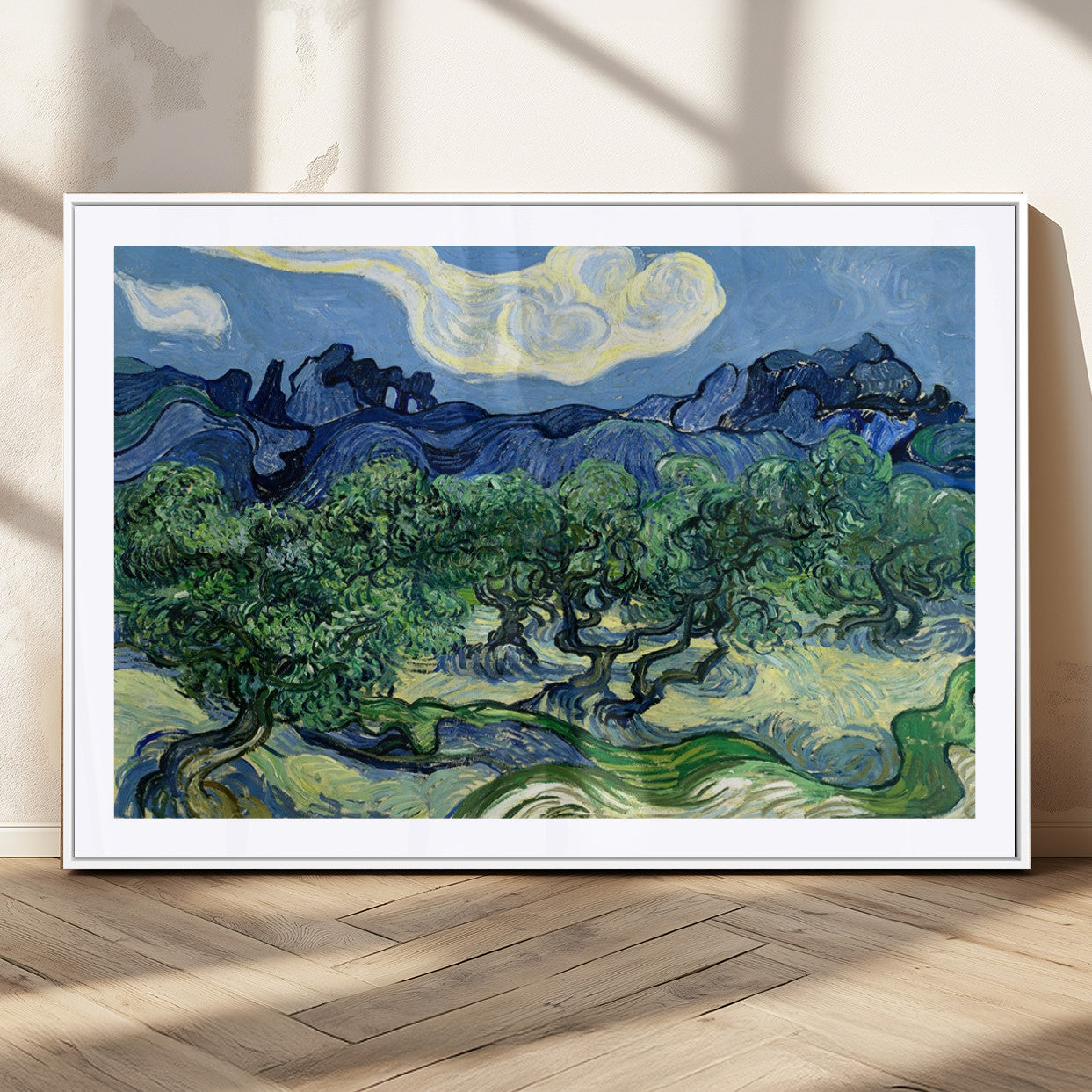 80252-MGC-FP-36x24_White-Olive Trees Van Gogh Wall Art Canvas Print