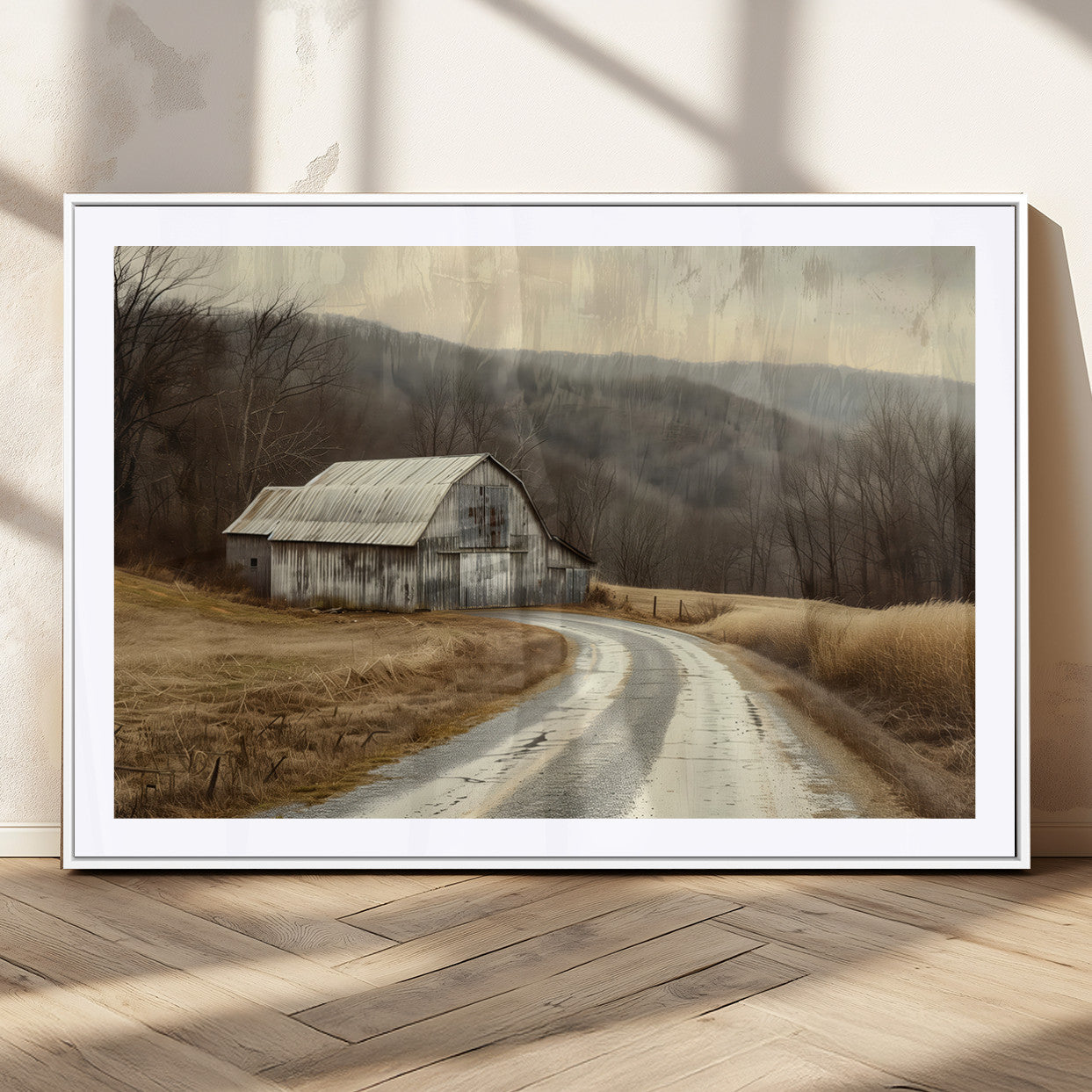 10376-MGV-CV-36X24-Vintage Barn for Farmhouse Wall Decor Canvas Print