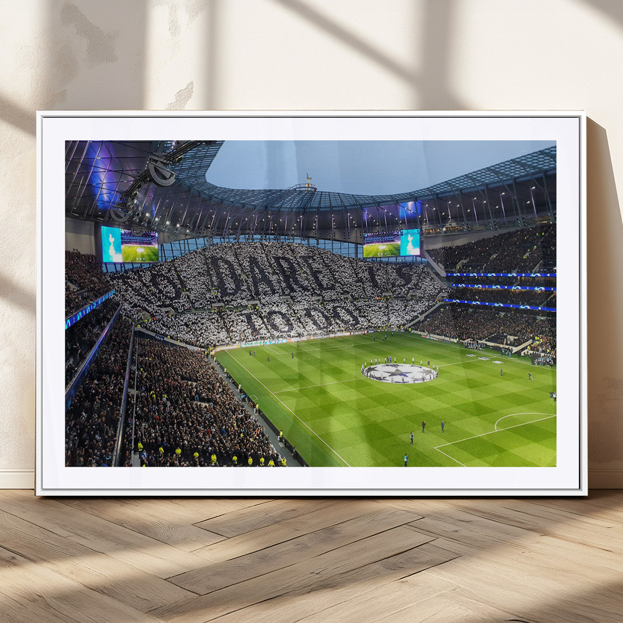 38765-MGC-FP-36x24_White-Tottenham Hotspur Stadium Canvas Print, Match Day Triple Canvas Wall Art - Premier League Football