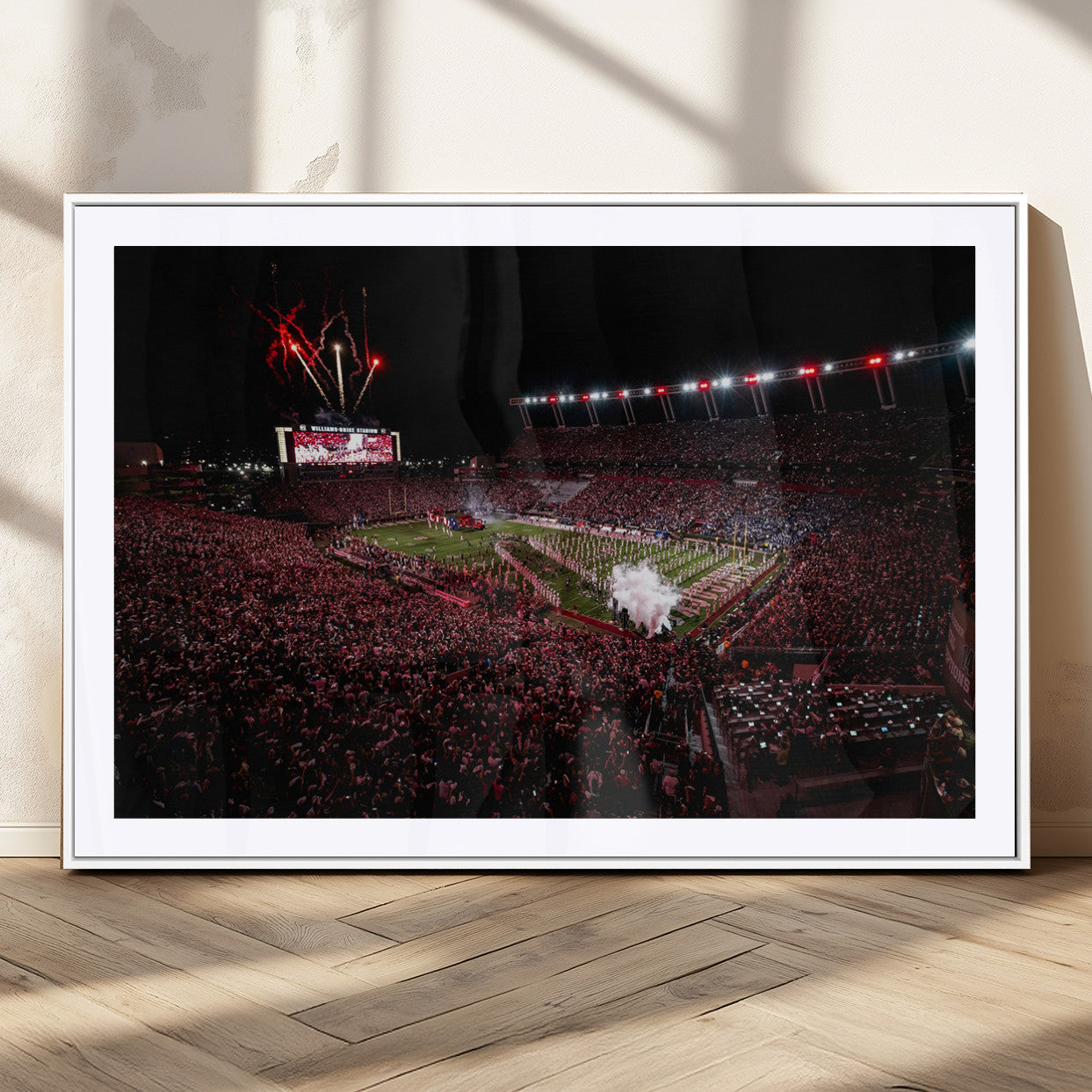 60690191-MGC-FP-36x24 - William Brice Stadium Wall Art Print – Baseball Game Room Artwork Print for Basement Dorm, Home, Office