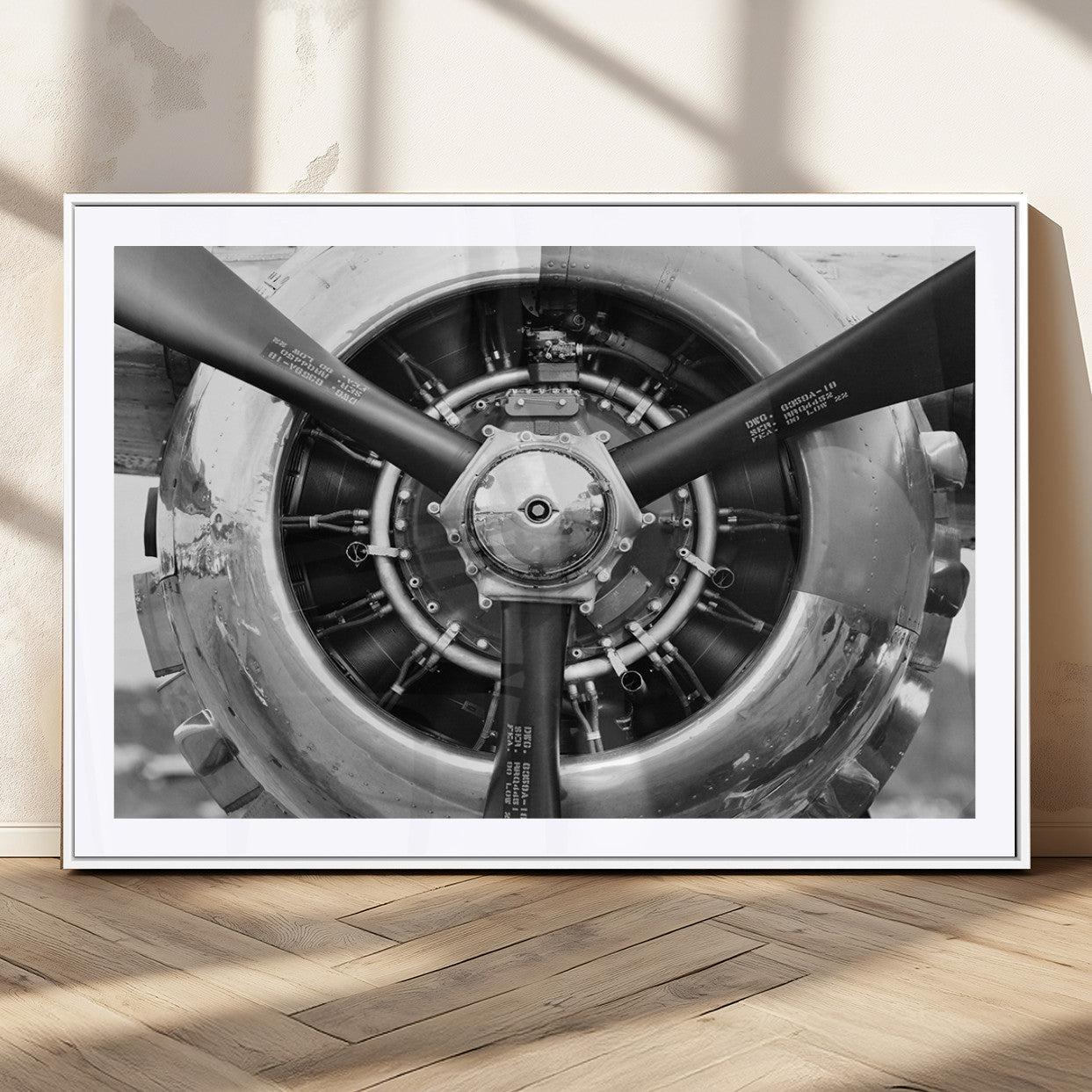 28132-MGC-FP-36x24_White-Vintage Airplane Wall Art Canvas Print