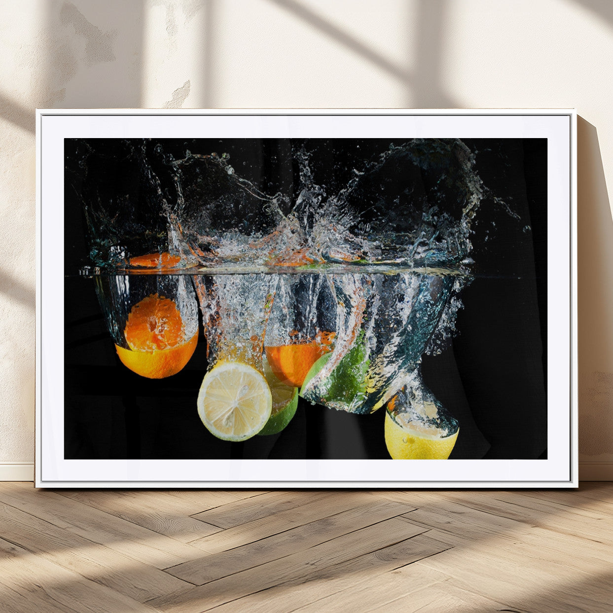 -Kitchen Wall Art, Kitchen Fruits Art Canvas Print