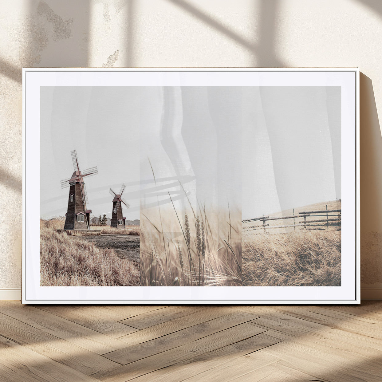 56649-MGC-FP-36x24_White-Farm Prints Set, Farmhouse Wall Art Canvas, Country House Decor, Country House Decor, Barn Print,