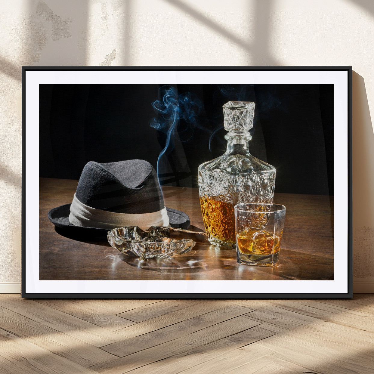 14629-MGC-FP-40x30-Extra Large Bourbon Decor Whiskey Wall Art Canvas Print