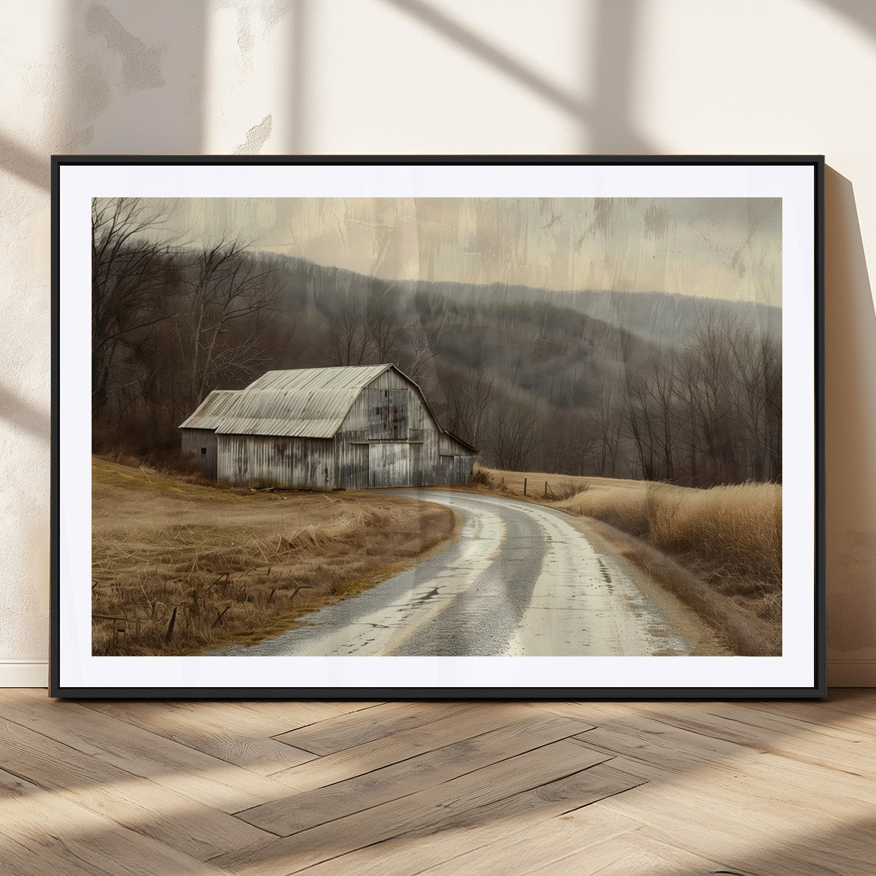 10376-MGV-CV-36X24-Vintage Barn for Farmhouse Wall Decor Canvas Print