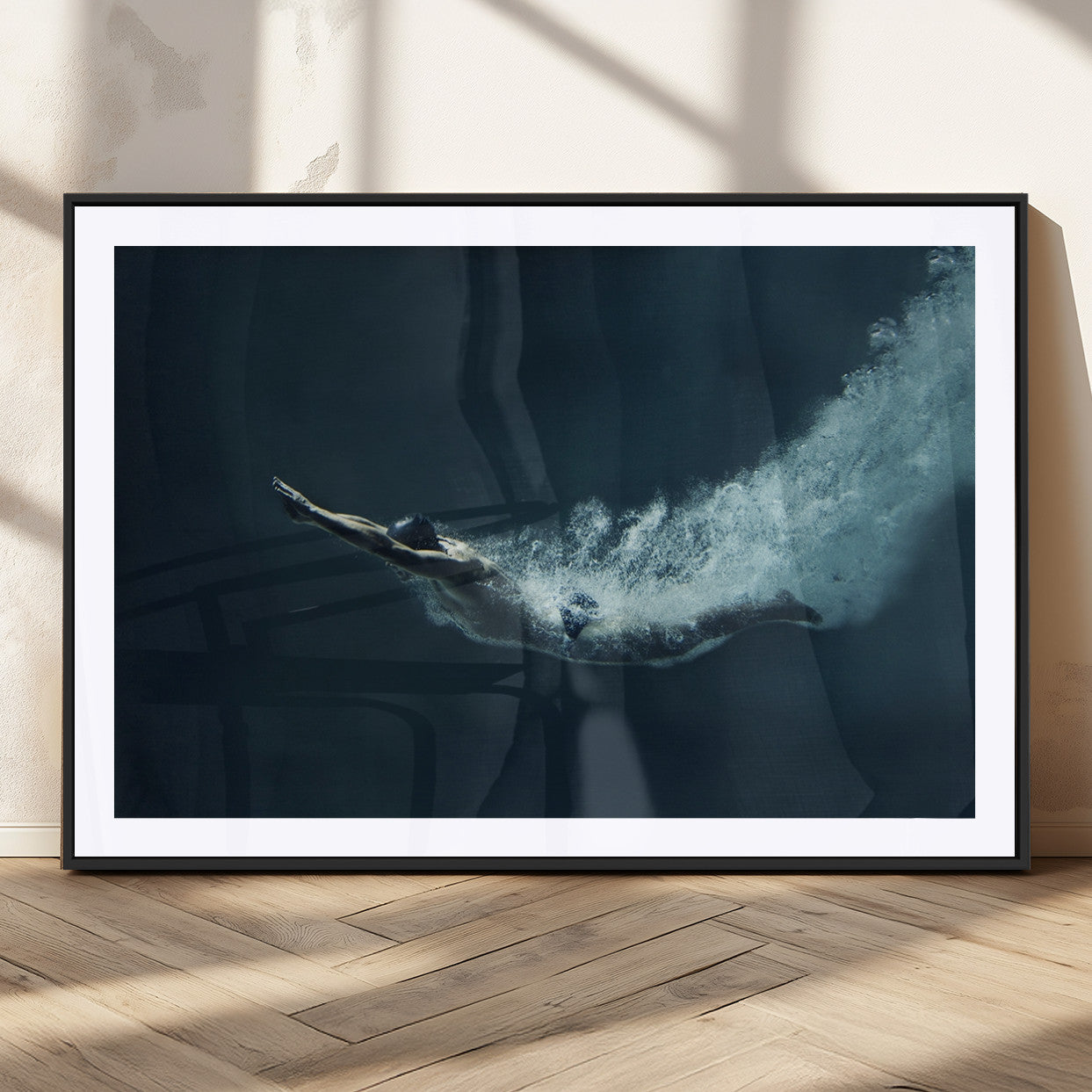 48463-MGC-FP-36x24_Black-Swimmer Wall Art Canvas Print