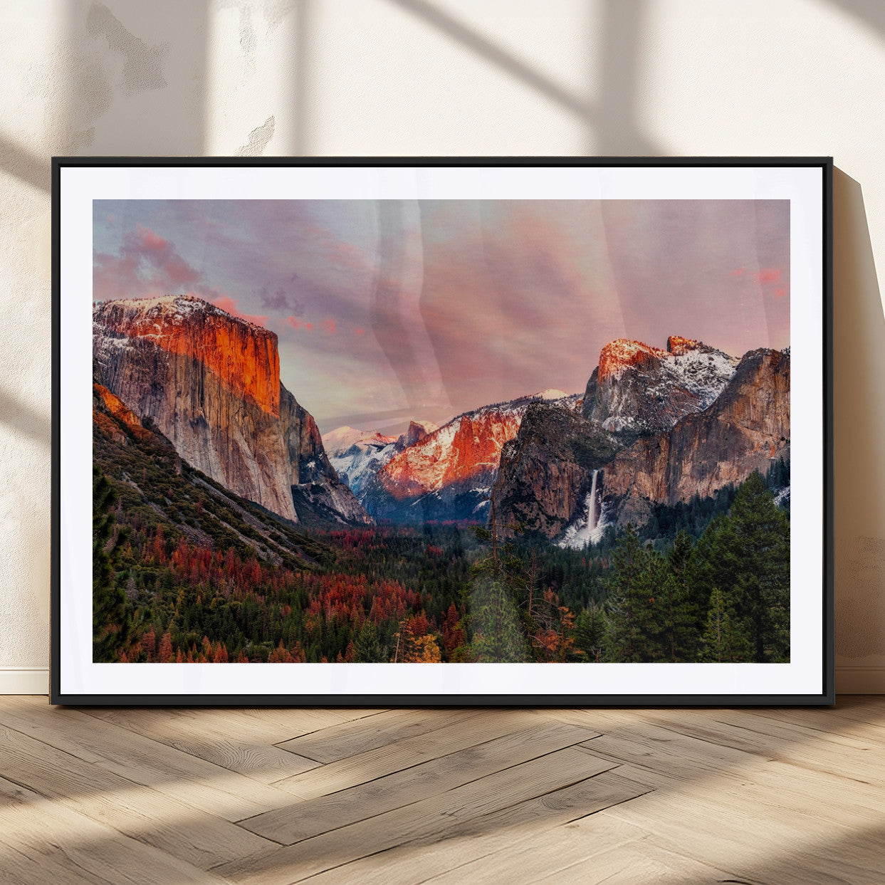 92086-MGC-FP-36x24_Black-Yosemite Half Dome Wall Art Canvas Print El Capitan