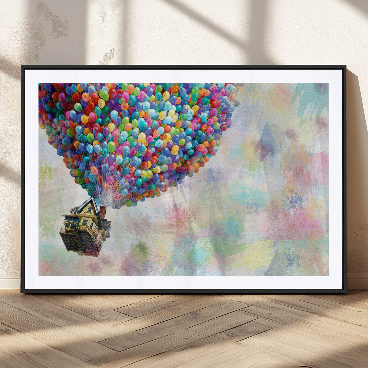 48558-MGC-FP-36x24_Black-Up Pixar Poster, Look Up Pixar Wall Art, Up Pixar Canvas, Kids Play Game Room Decor Wall Art
