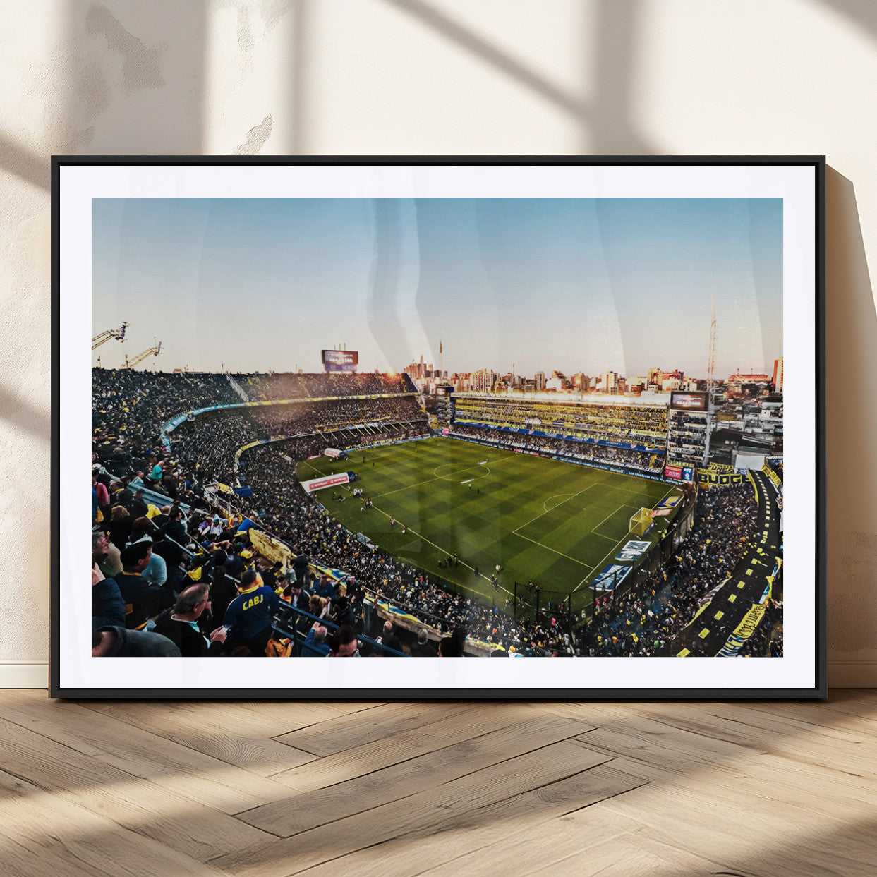 50105-MGV-CV-36X24-Boca Juniors Soccer Team Print - Buenos Aires Bombonera Stadium Wall Art Canvas Print