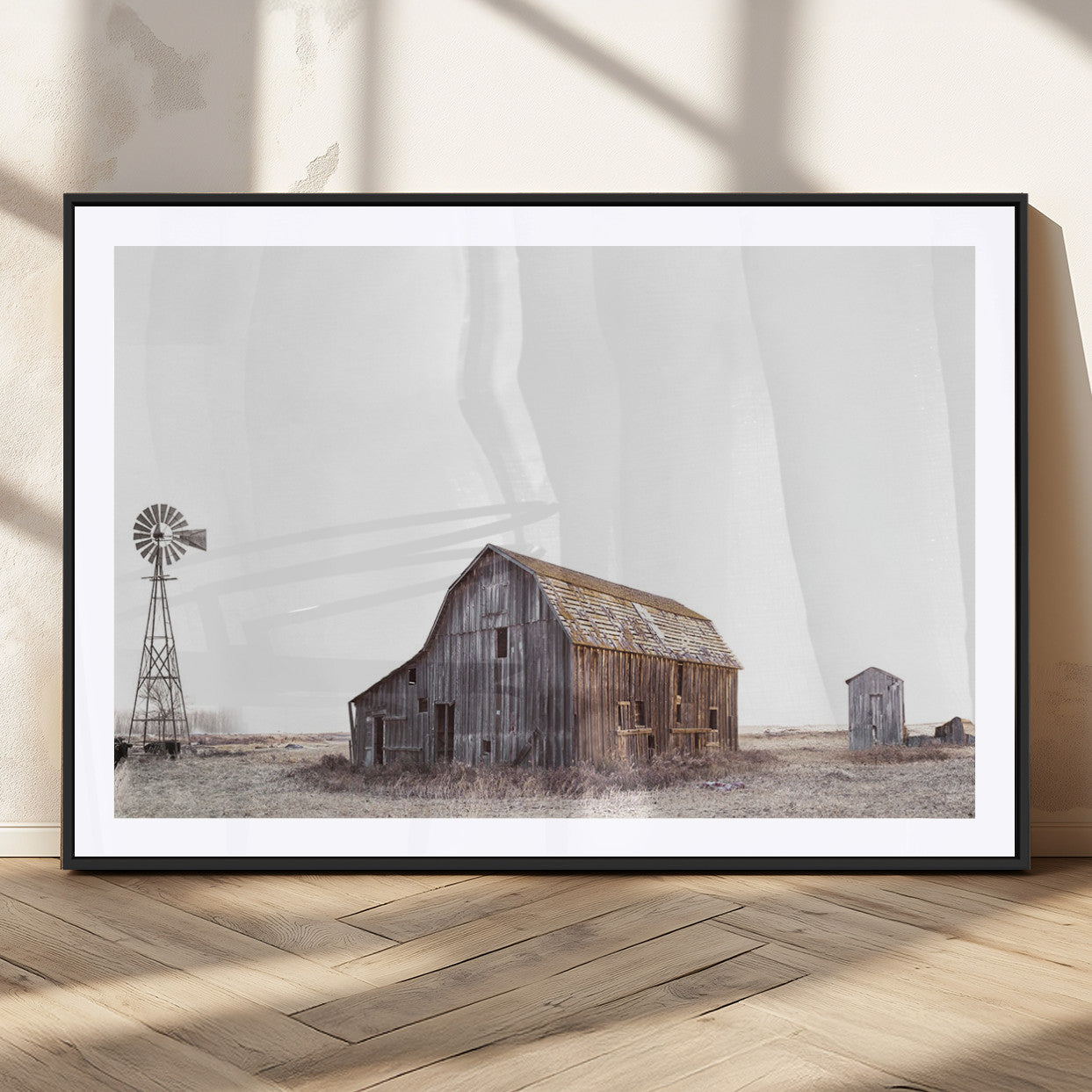 64560-MGC-FP-36x24_Black-Farm Prints Set, Set of 6 Farmhouse Wall Art, Country House Decor