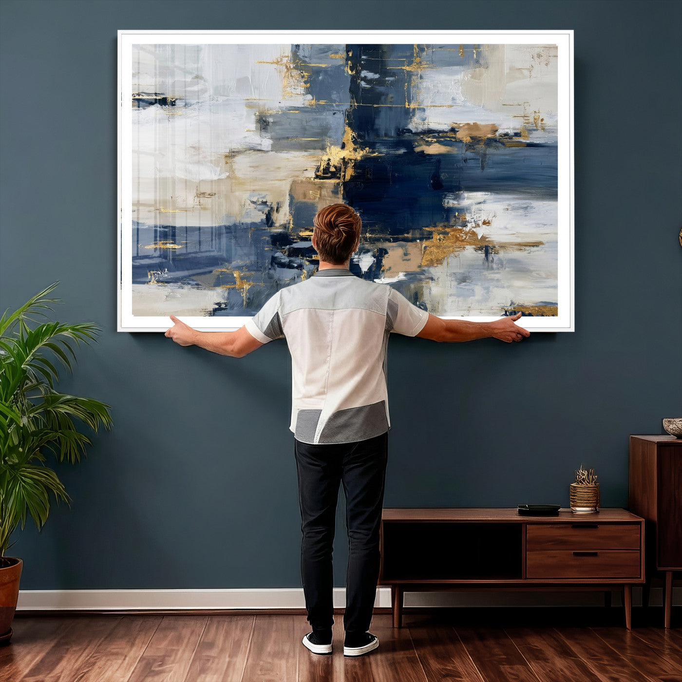 57128767-MGV-CV-36X24 - Abstract Wall Art Canvas Print