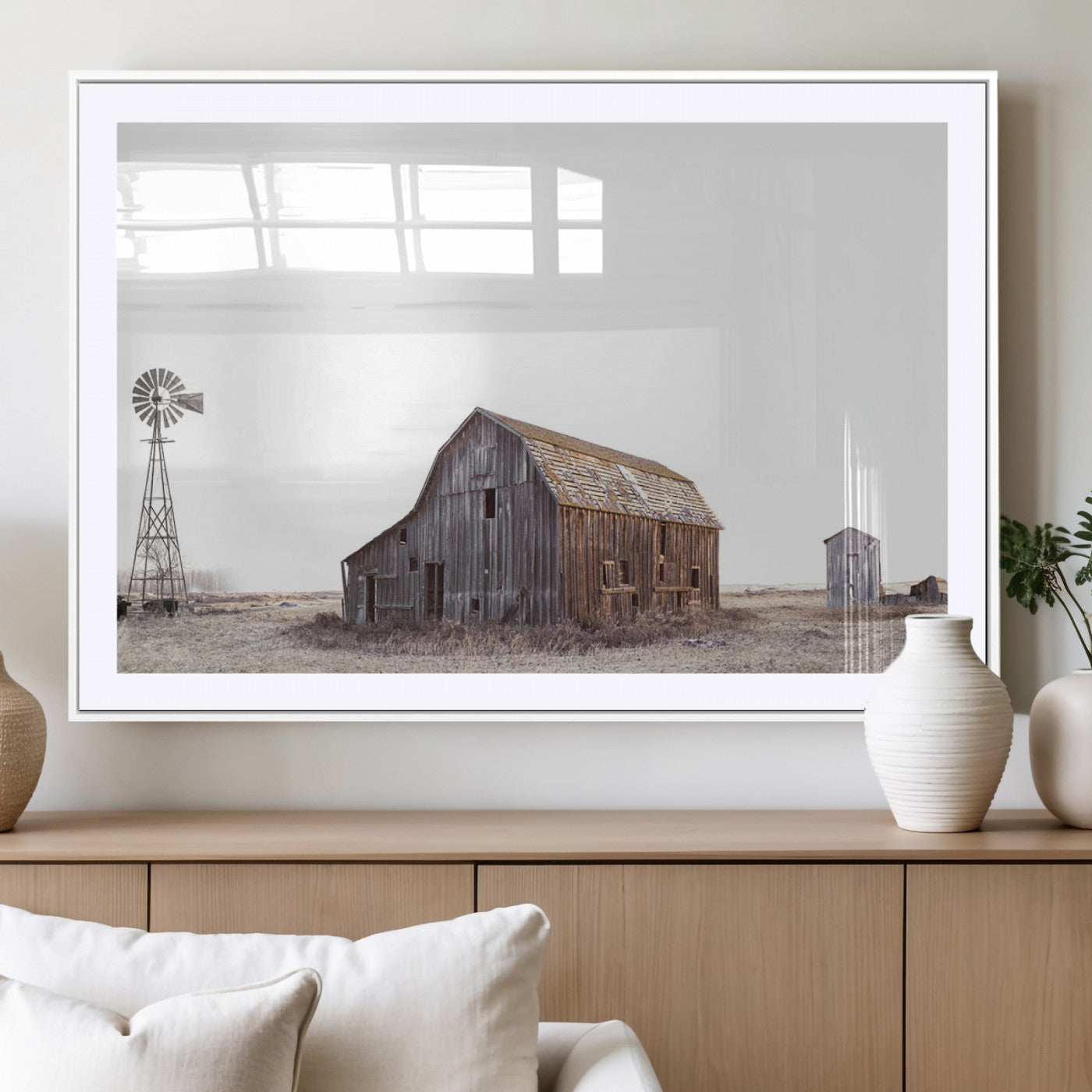 64560-MGV-CV-36X24-Farm Prints Set, Set of 6 Farmhouse Wall Art, Country House Decor