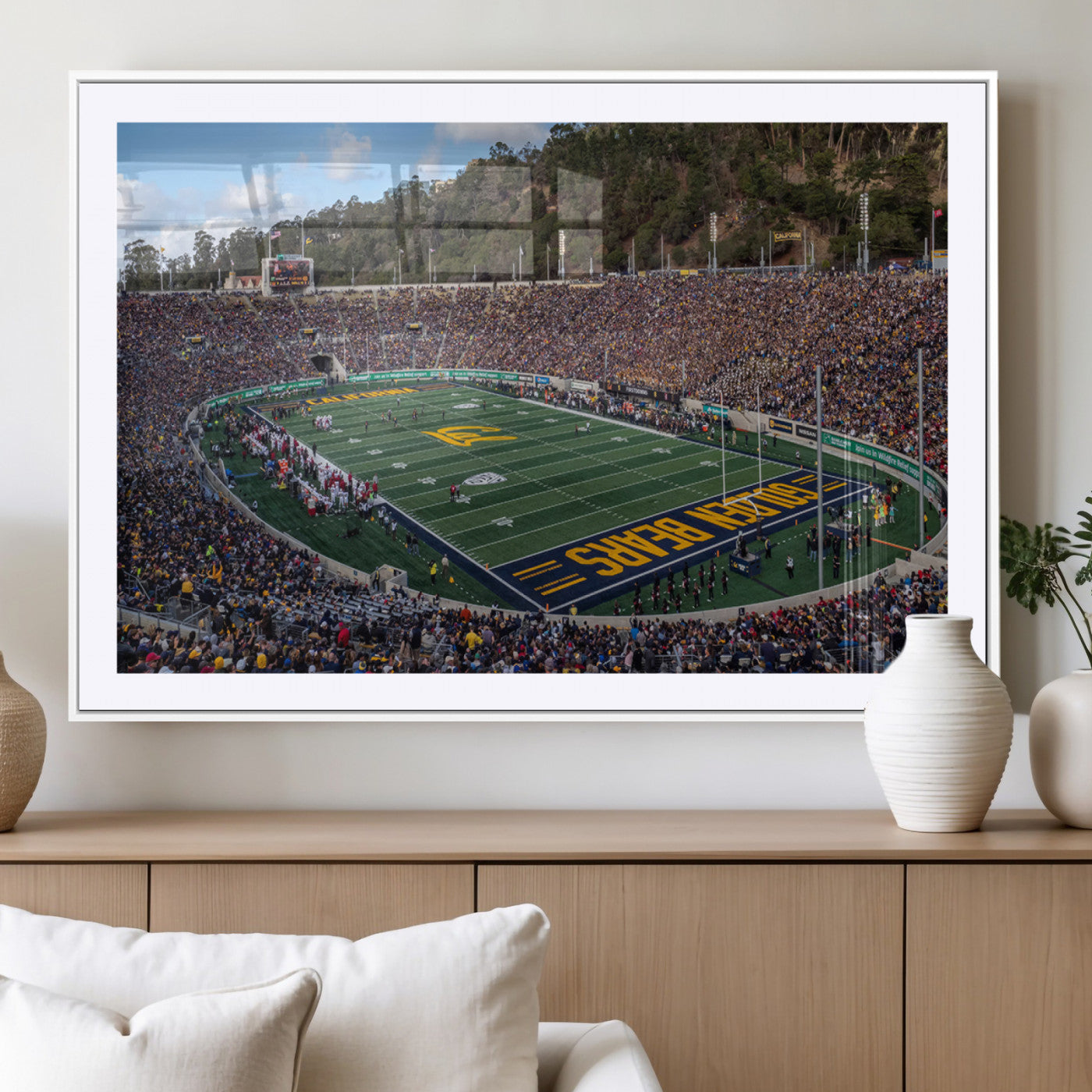 38054-MGV-CV-36X24-University of California Golden Bears Football Team Print - Berkeley California Memorial Stadium Art