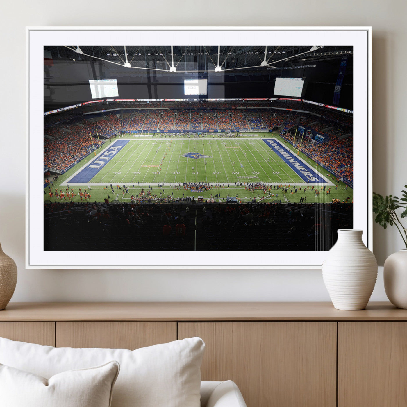 -The University of Texas at San Antonio Roadrunners Football Team Print - San Antonio Alamodome Wall