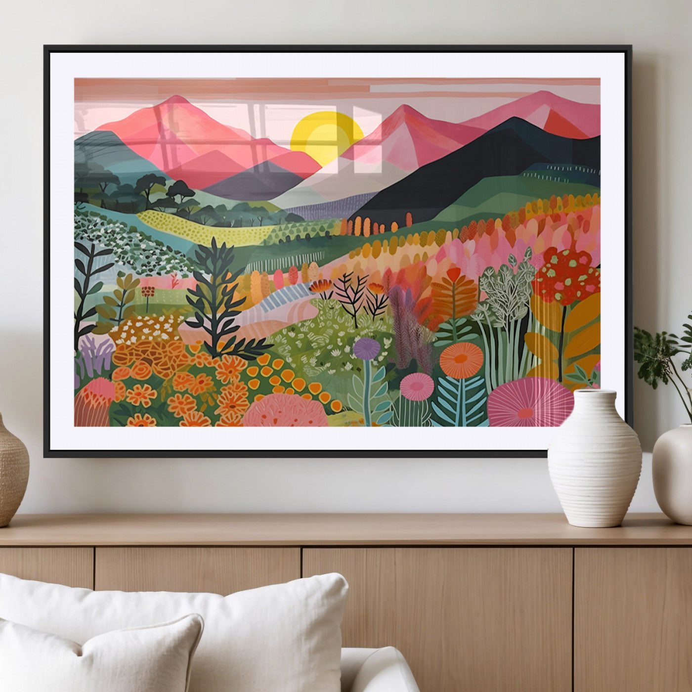 -Yayoi Kusama 1986 Wall Art Print – Yayoi Kusama Wabi Sabi Japanese Wall Art Print - Vibrant Abstract