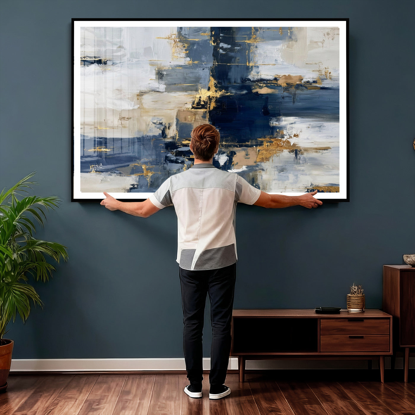 57128767-MGV-CV-36X24 - Abstract Wall Art Canvas Print