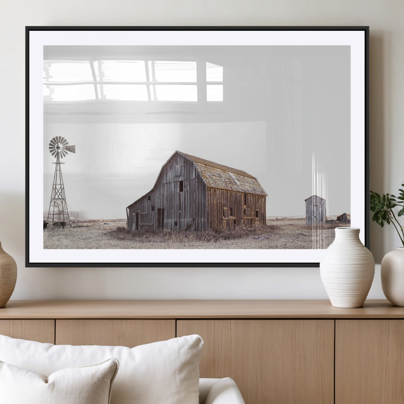 64560-MGV-CV-36X24-Farm Prints Set, Set of 6 Farmhouse Wall Art, Country House Decor