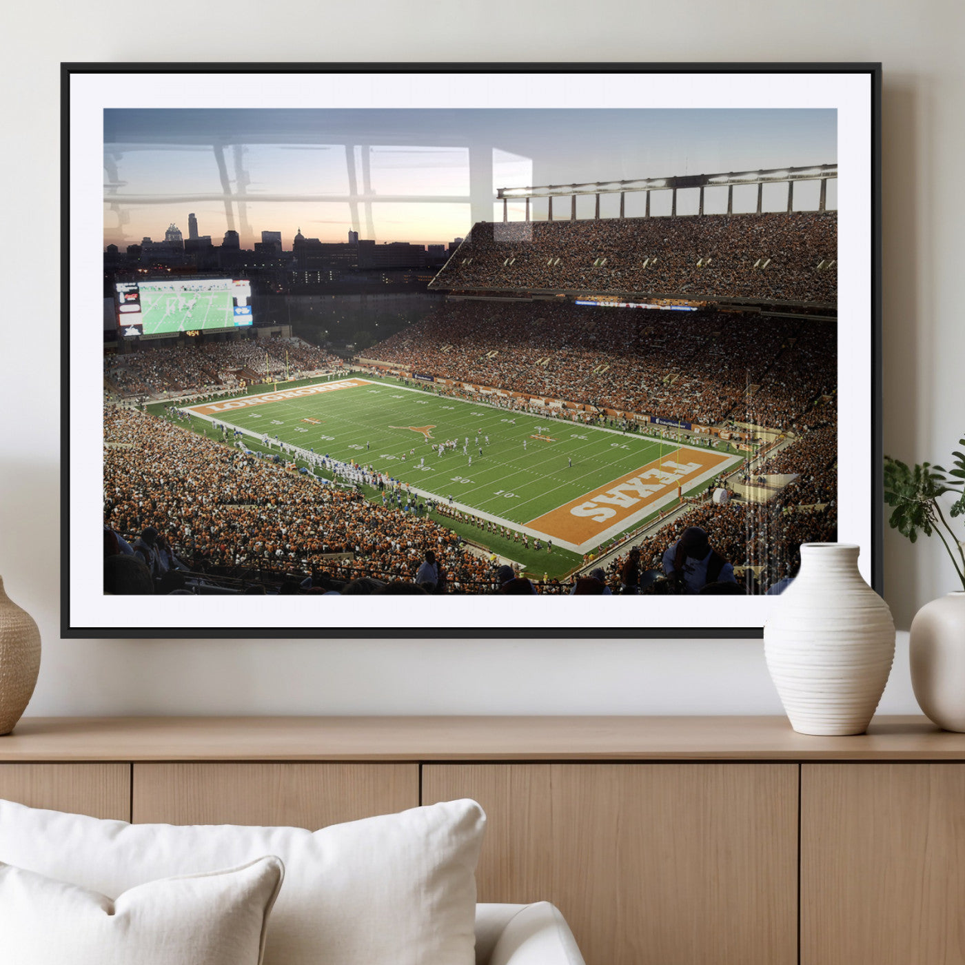 11455-MGV-CV-36X24-Darrell K Royal-Texas Memorial Stadium Canvas Wall Art - Texas Longhorns Football Match