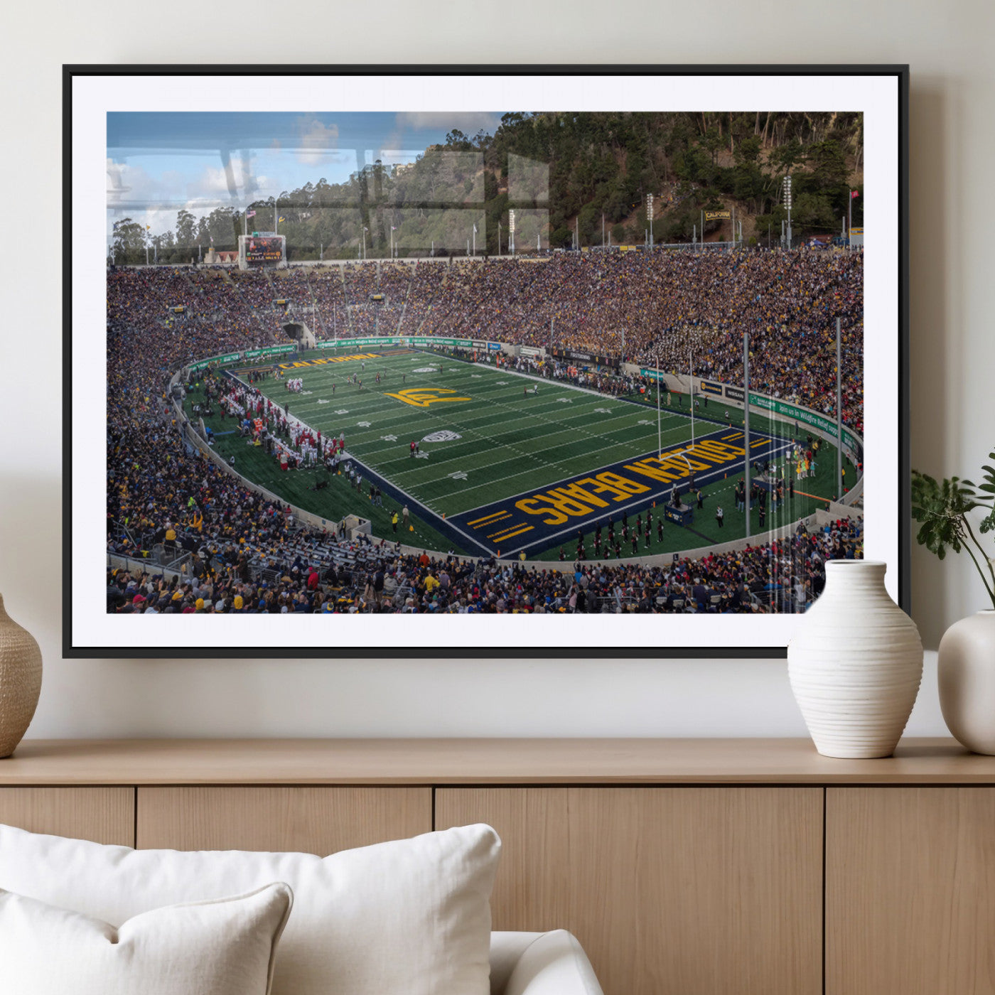 38054-MGV-CV-36X24-University of California Golden Bears Football Team Print - Berkeley California Memorial Stadium Art