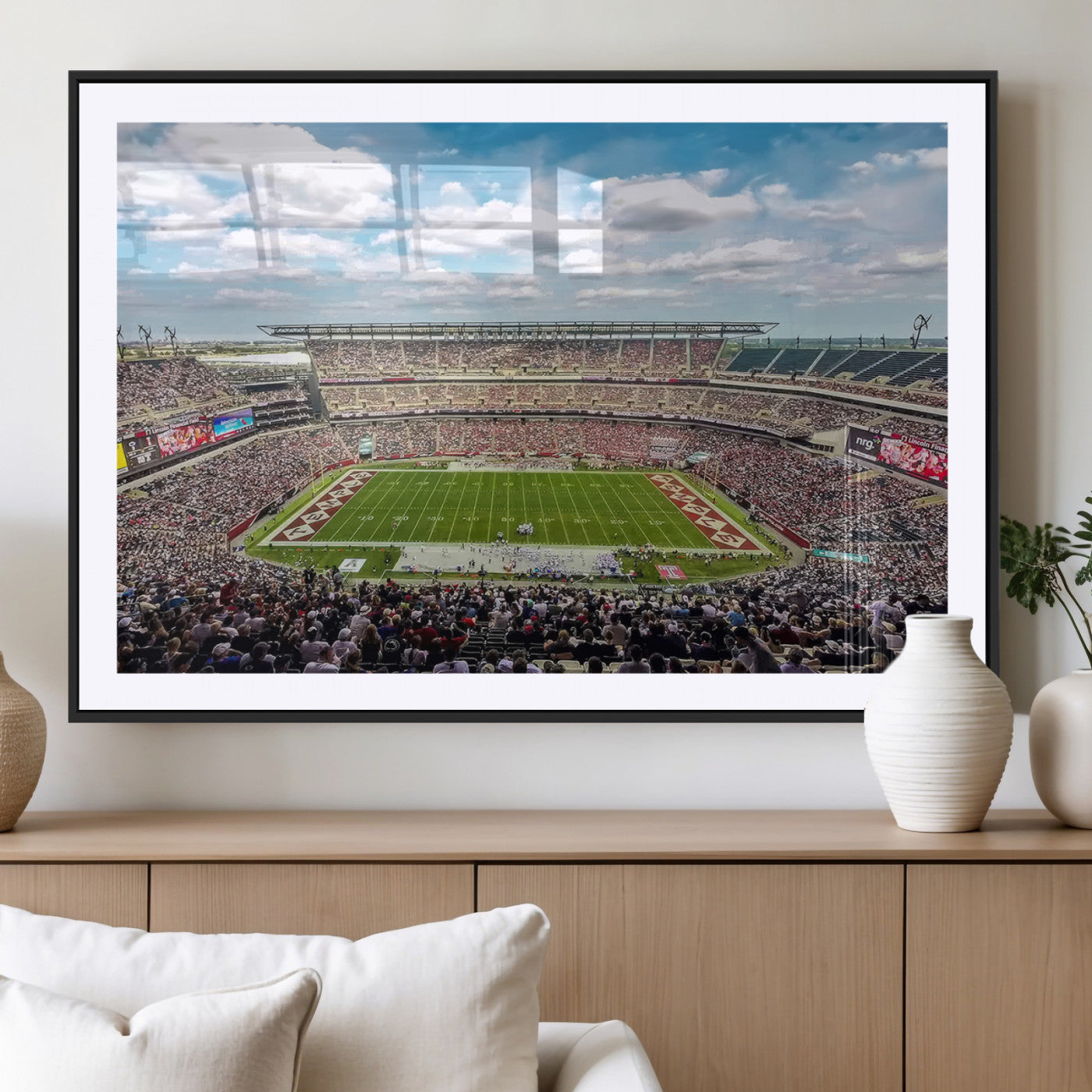 -The Temple University Owls Athletics Team Print - Philadelphia Lincoln Financial Field Stadium Wall