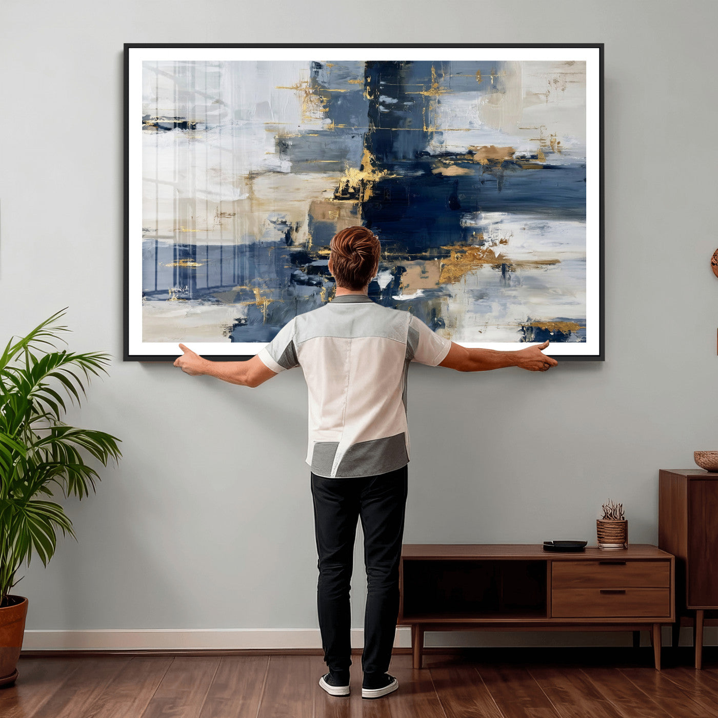 57128767-MGV-CV-36X24 - Abstract Wall Art Canvas Print