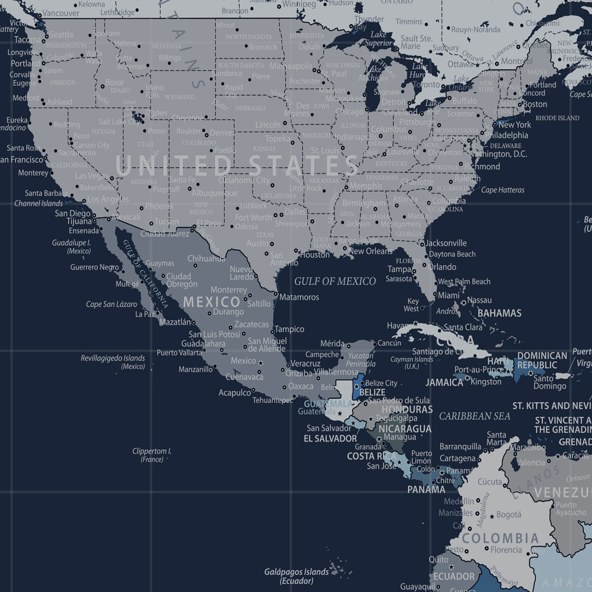 51673389-MGV-CV-36X24-Framed Personalized World Map Custom Travel Memory Gift
