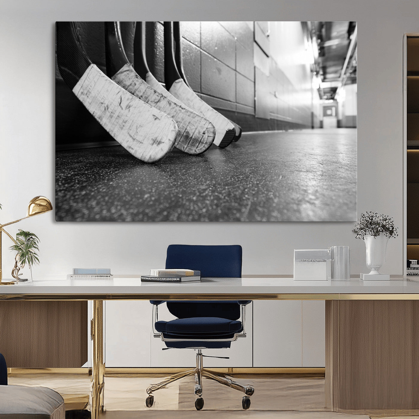 -Ice Hockey Wall Art Canvas Print