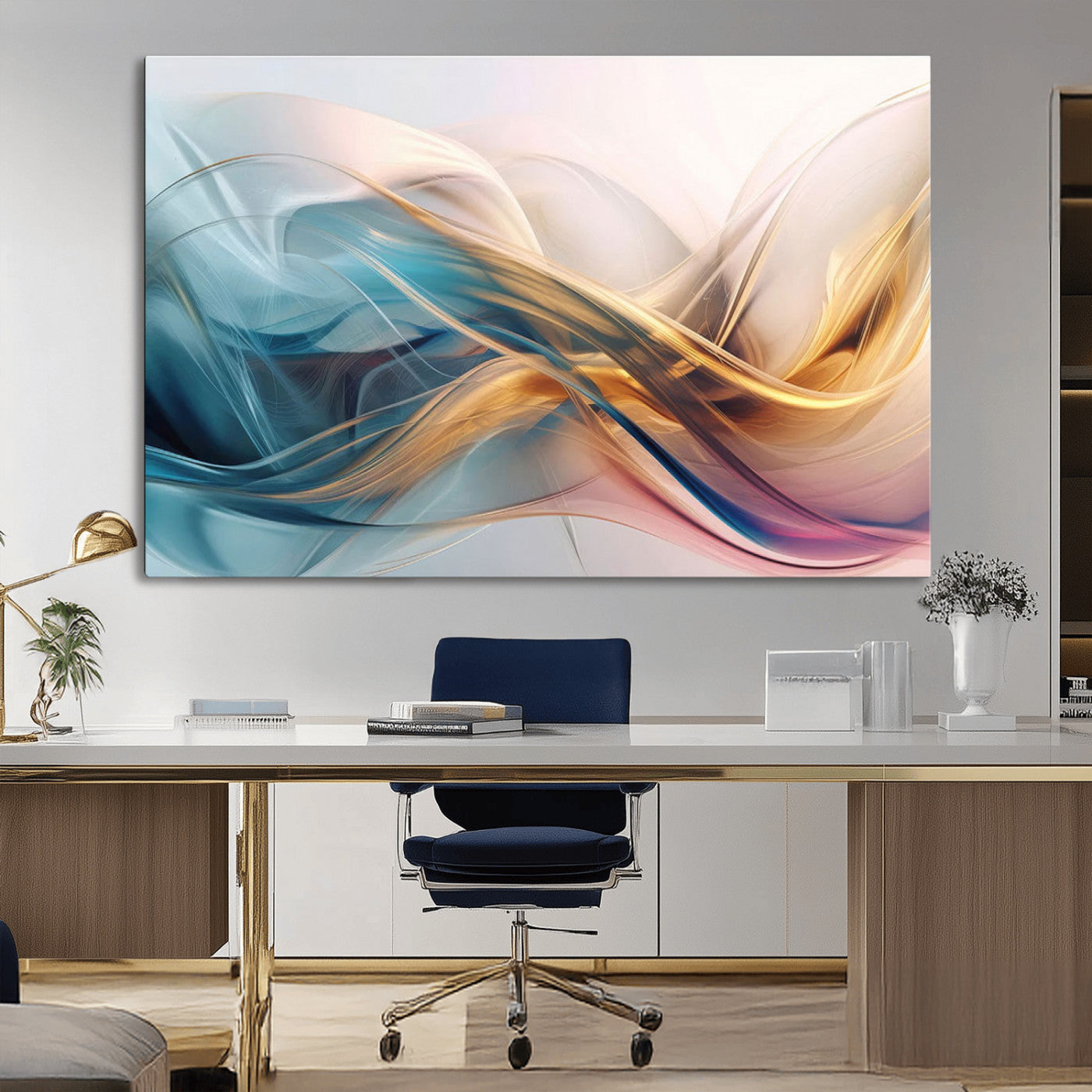 17461-MGV-CV-36X24-Abstract Flowing Colors Wall Art Canvas Print