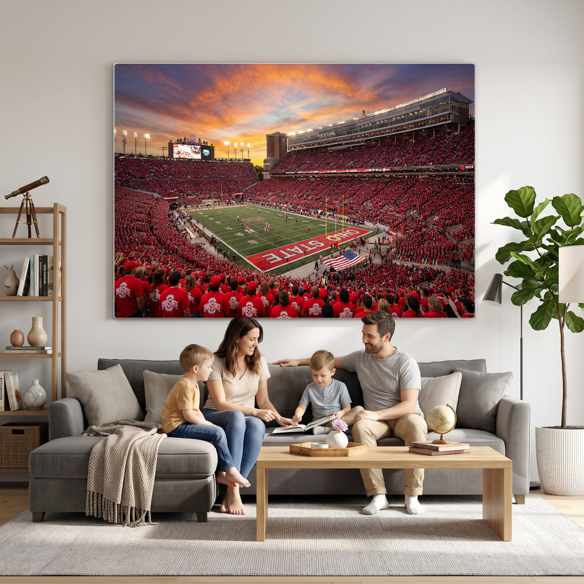 73119077-MGV-CV-36X24 - Stadium Wall Art Canvas Print