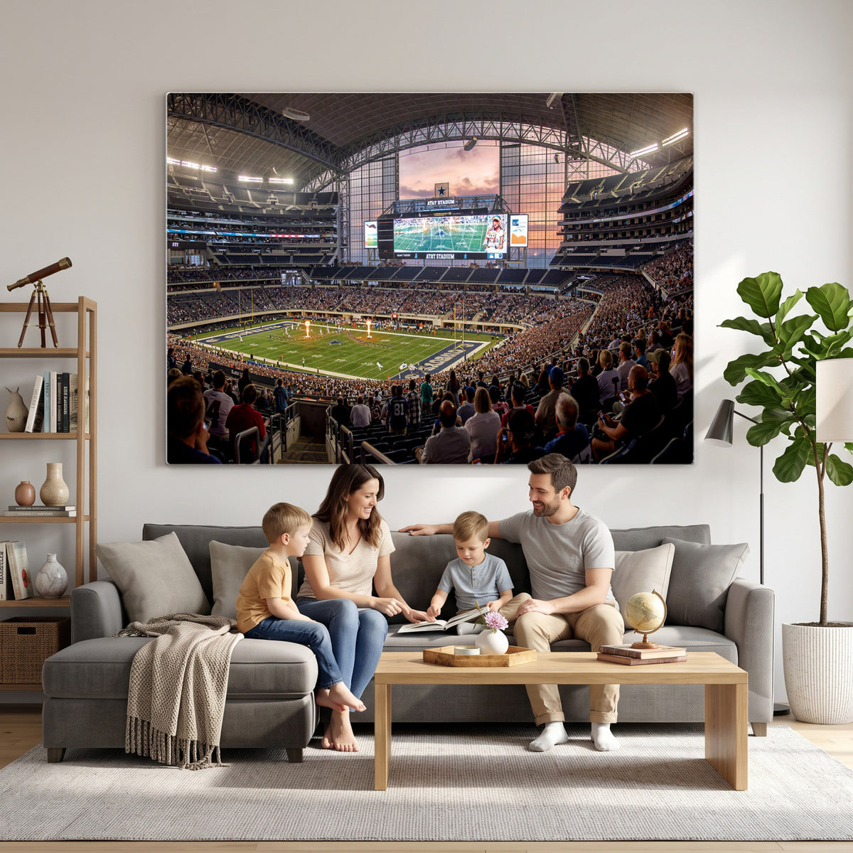 61524160-MGV-CV-36X24 - Stadium Wall Art Canvas Print
