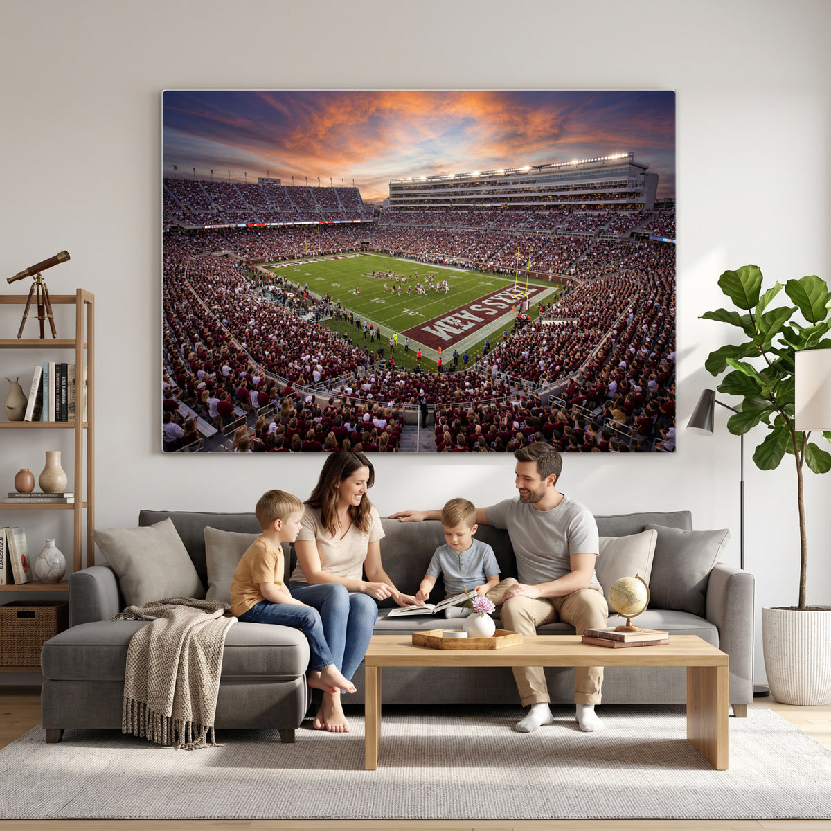 66624578-MGV-CV-36X24 - Stadium Wall Art Canvas Print