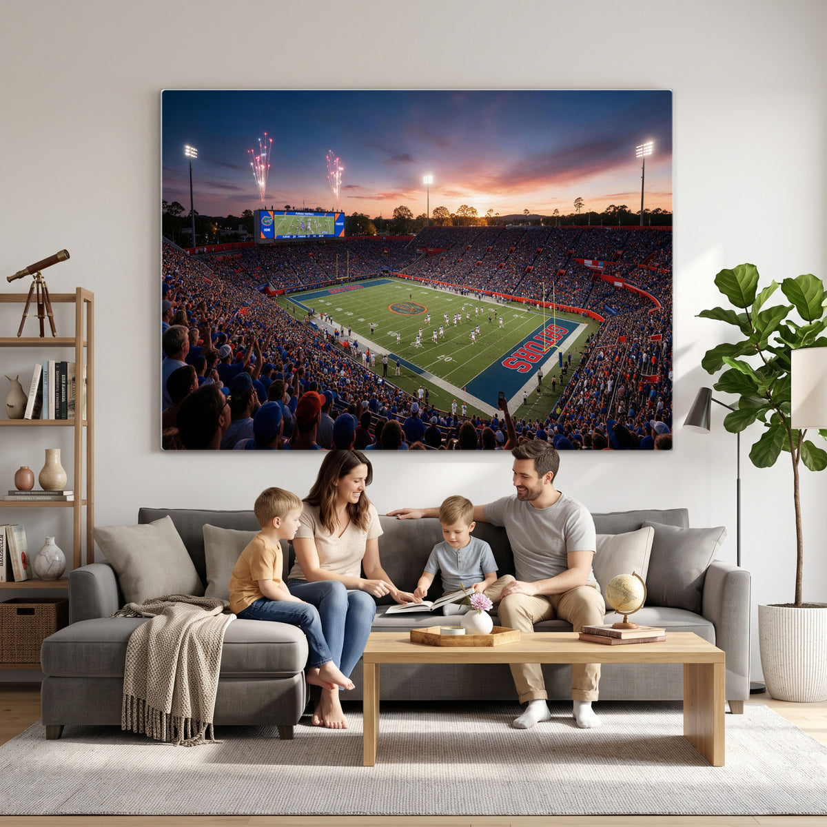 76151234-MGV-CV-36X24 - Stadium Wall Art Canvas Print