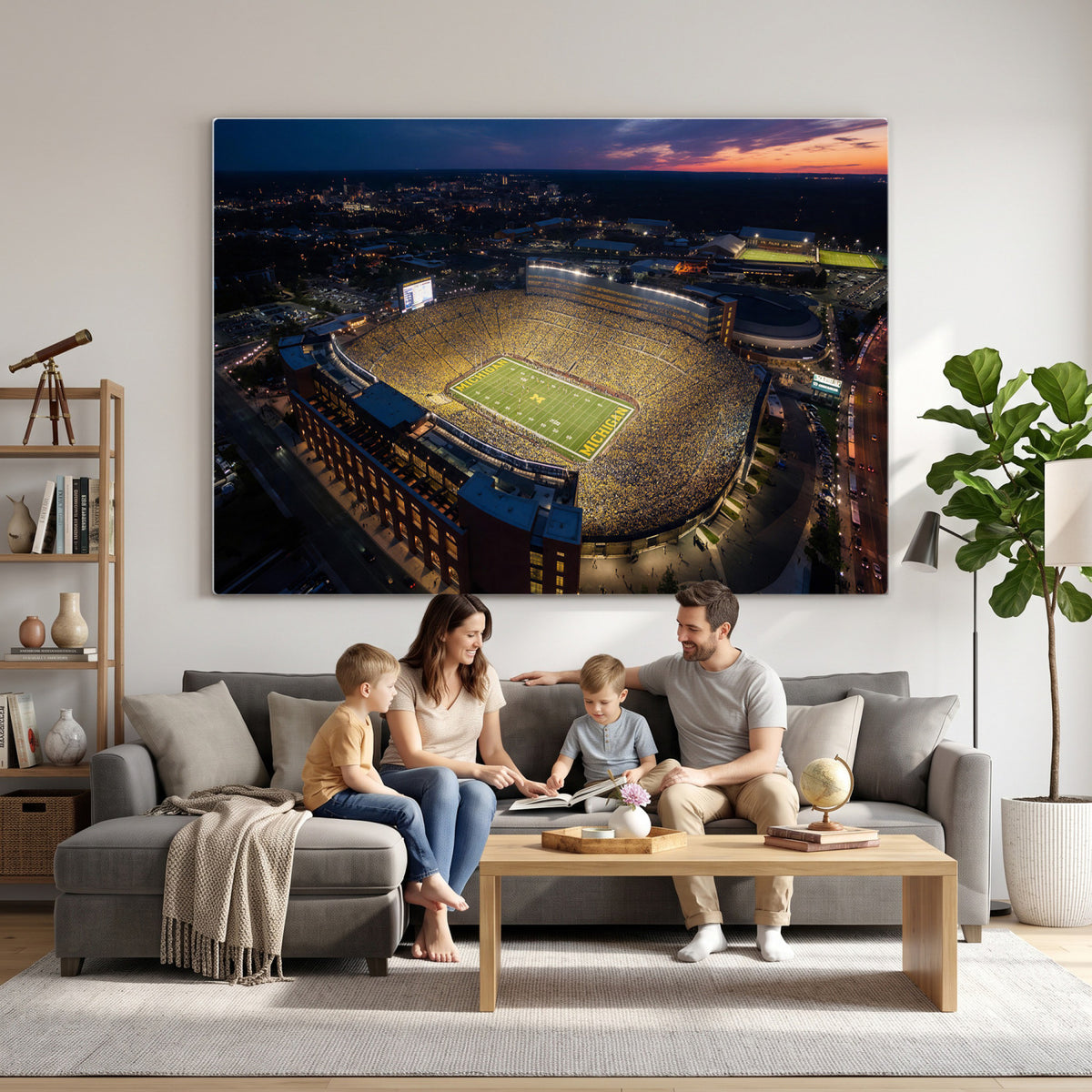 61127284-MGV-CV-36X24 - Stadium Wall Art Canvas Print