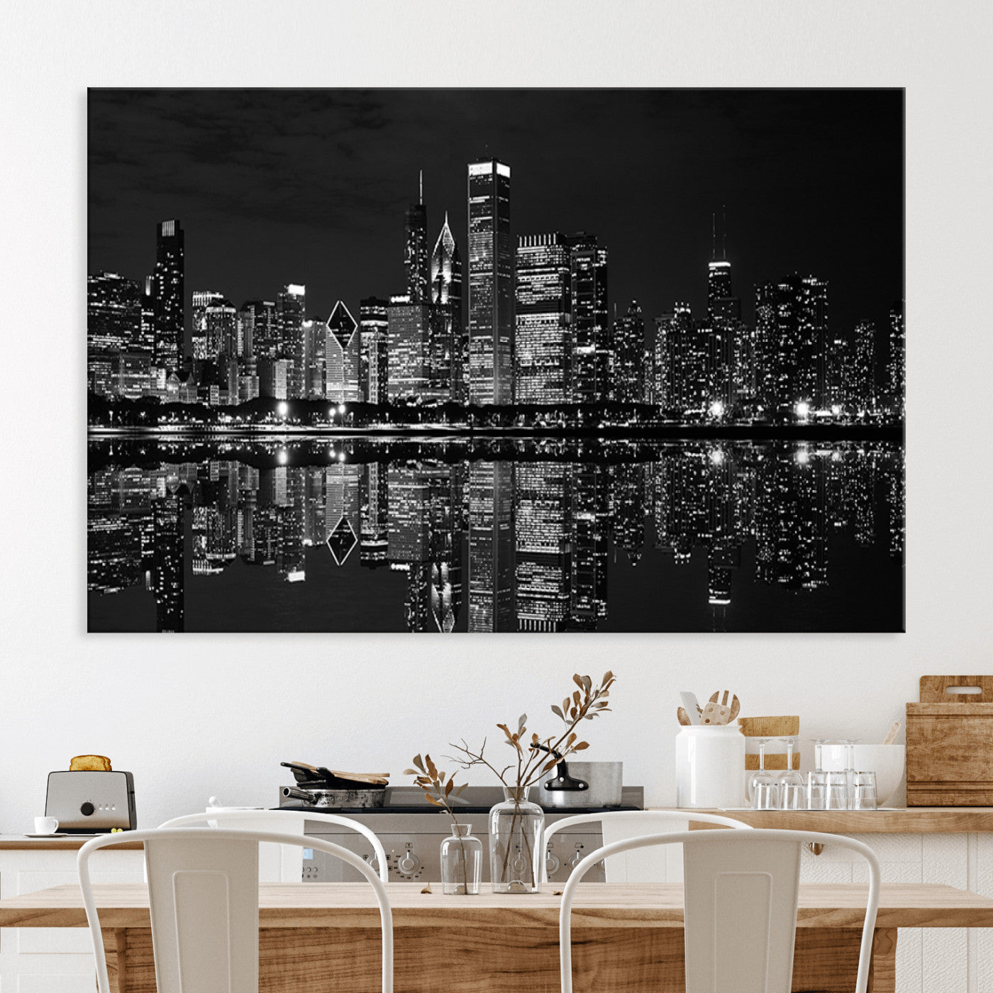 -Chicago Wall Art Canvas Print