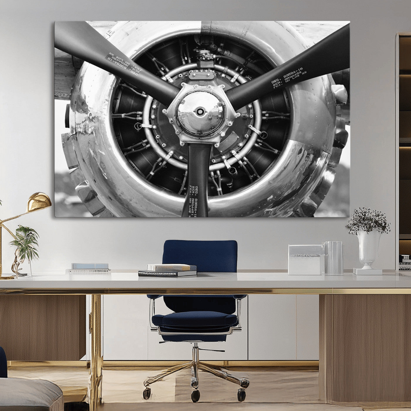 28132-MGV-CV-36X24-Vintage Airplane Wall Art Canvas Print