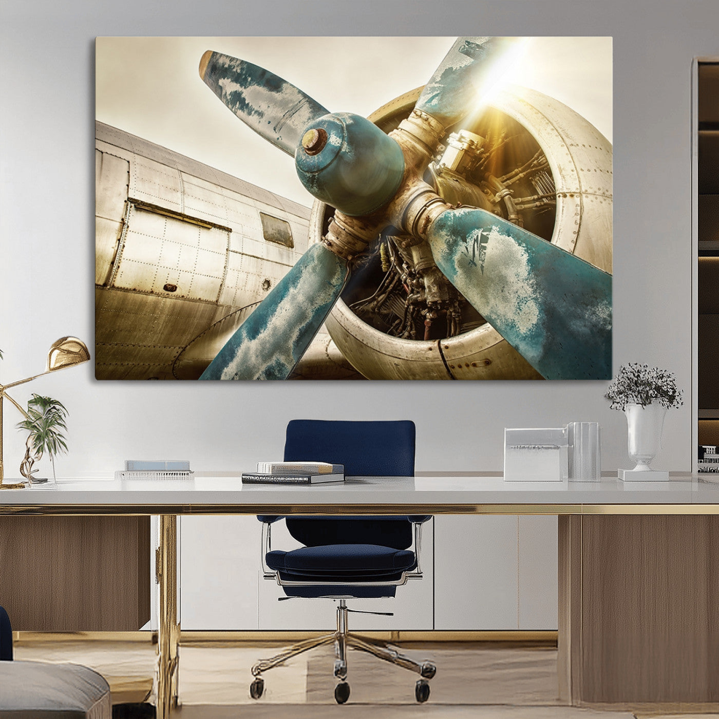 14106-MGV-CV-36X24-Vintage Airplane Canvas Print