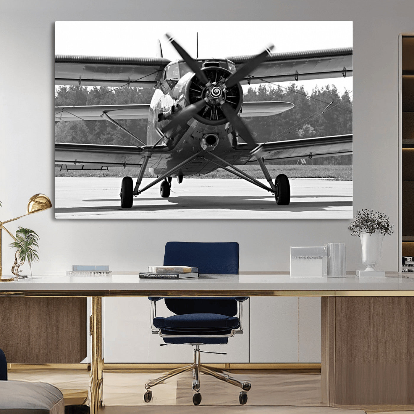 74816-MGV-CV-36X24-Wall Art Old War Plane Canvas Print