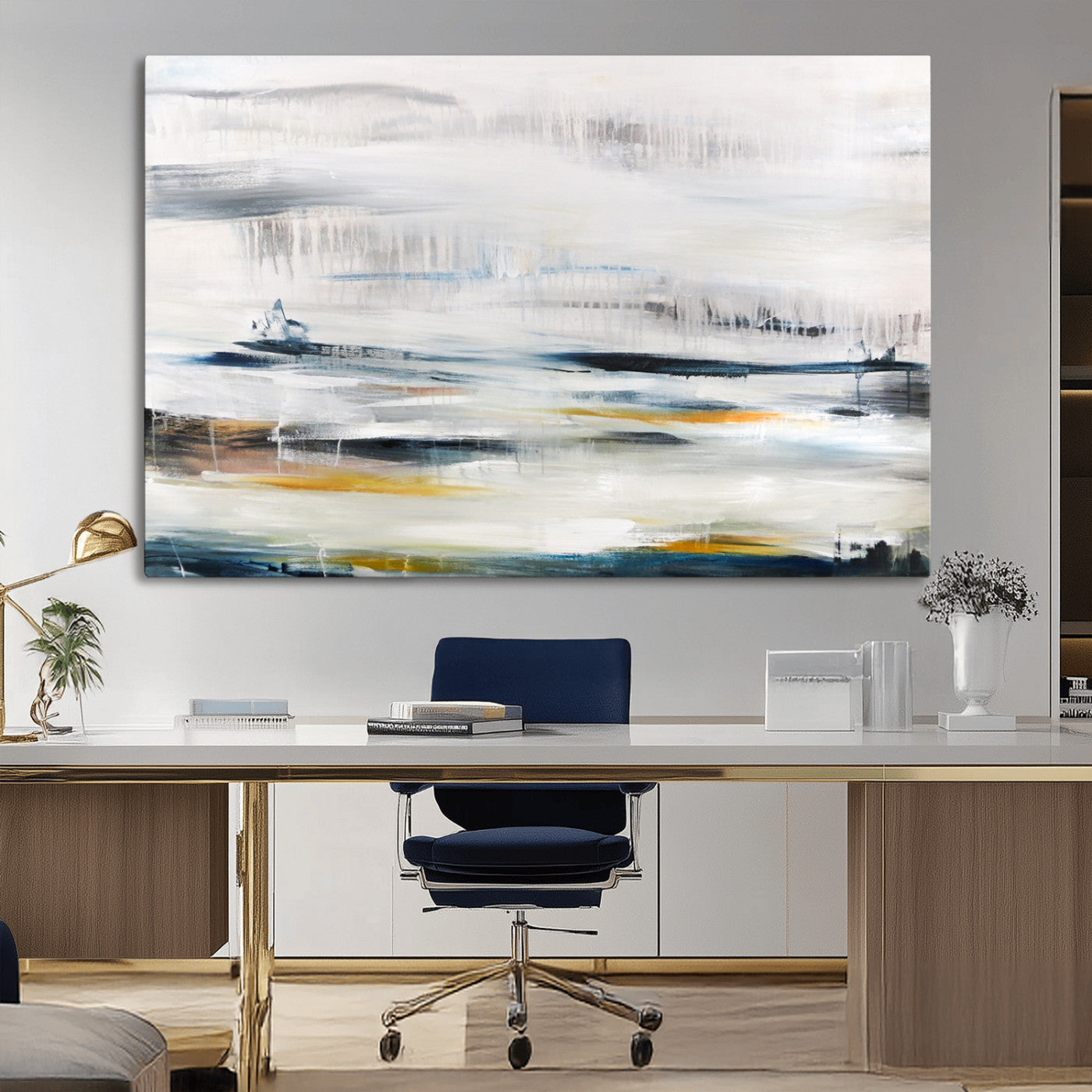 74932-MGV-CV-36X24-Soft Color Abstract Canvas Print