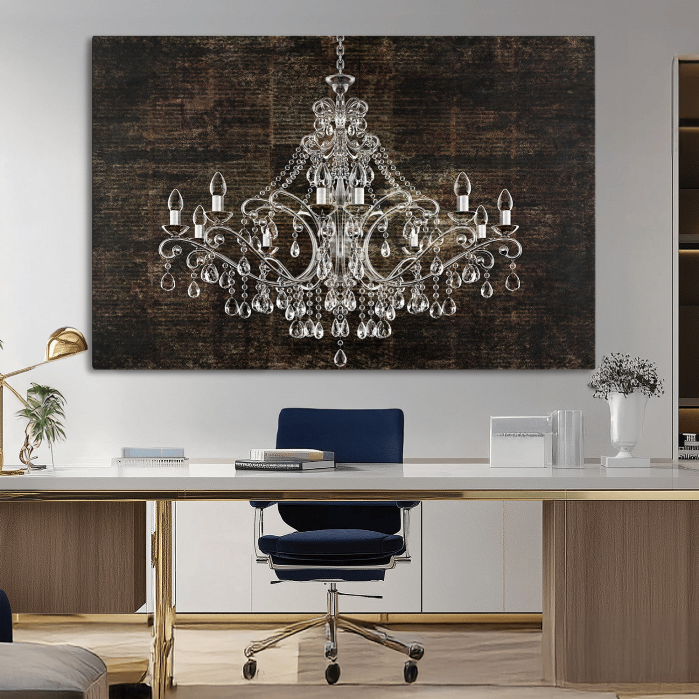 69434-MGV-CV-36X24-Rustic Chandelier Canvas Print