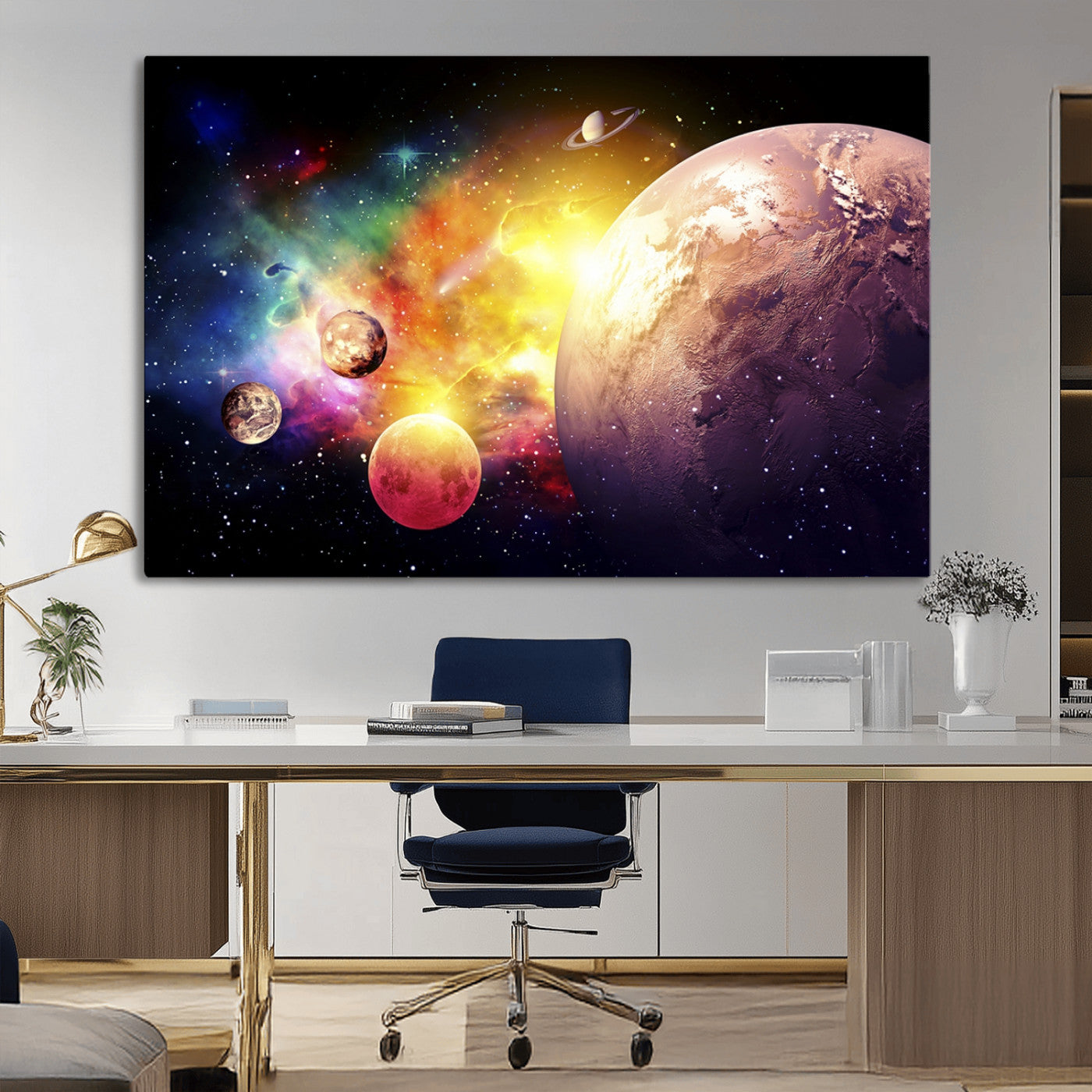 51843-MGV-CV-36X24-Space and Galaxy Canvas Print