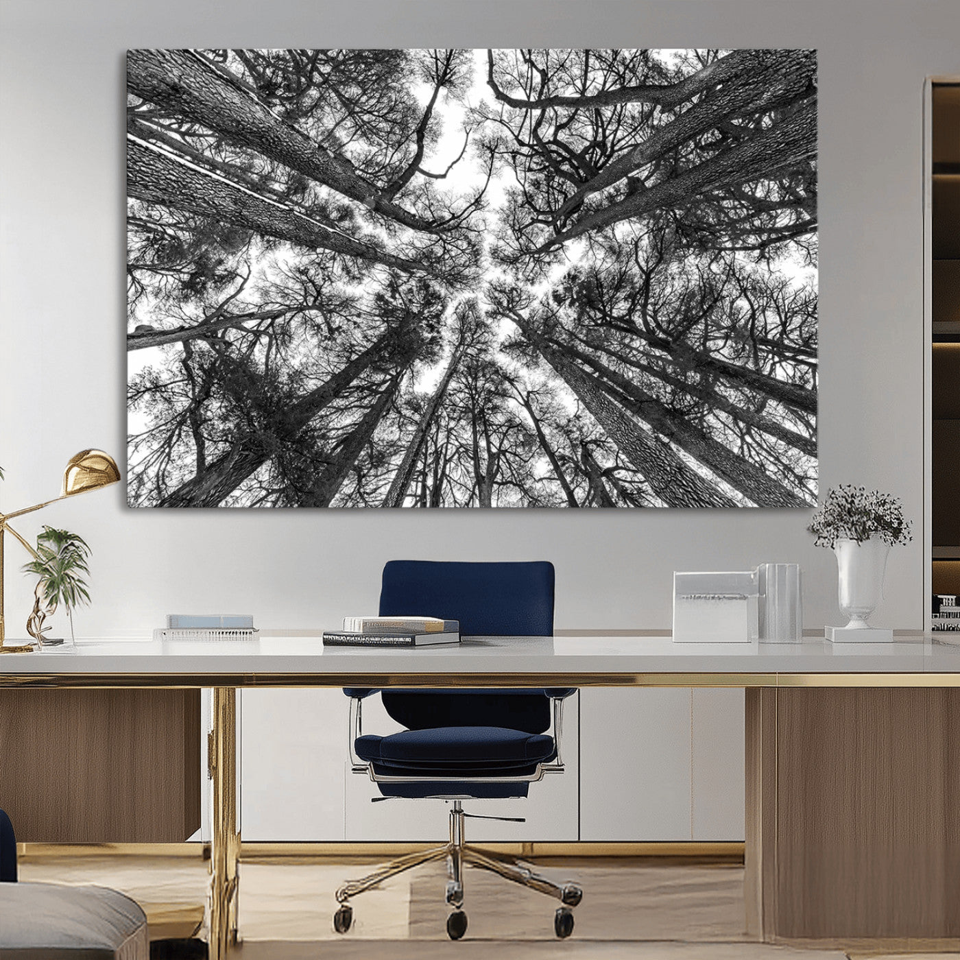 -Trees Contemporary Art Canvas Print