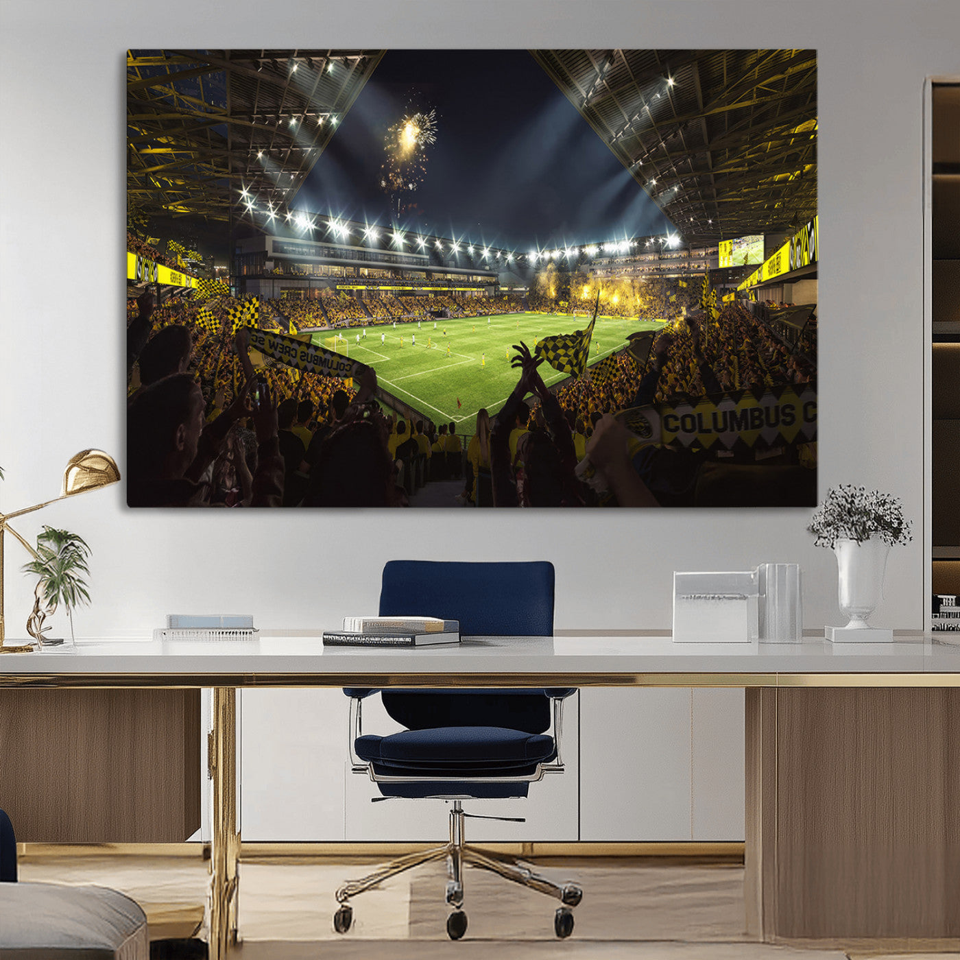 51122-MGV-CV-36X24-Columbus Crew Soccer Team Print - Columbus Crew Stadium Wall Art Canvas Print