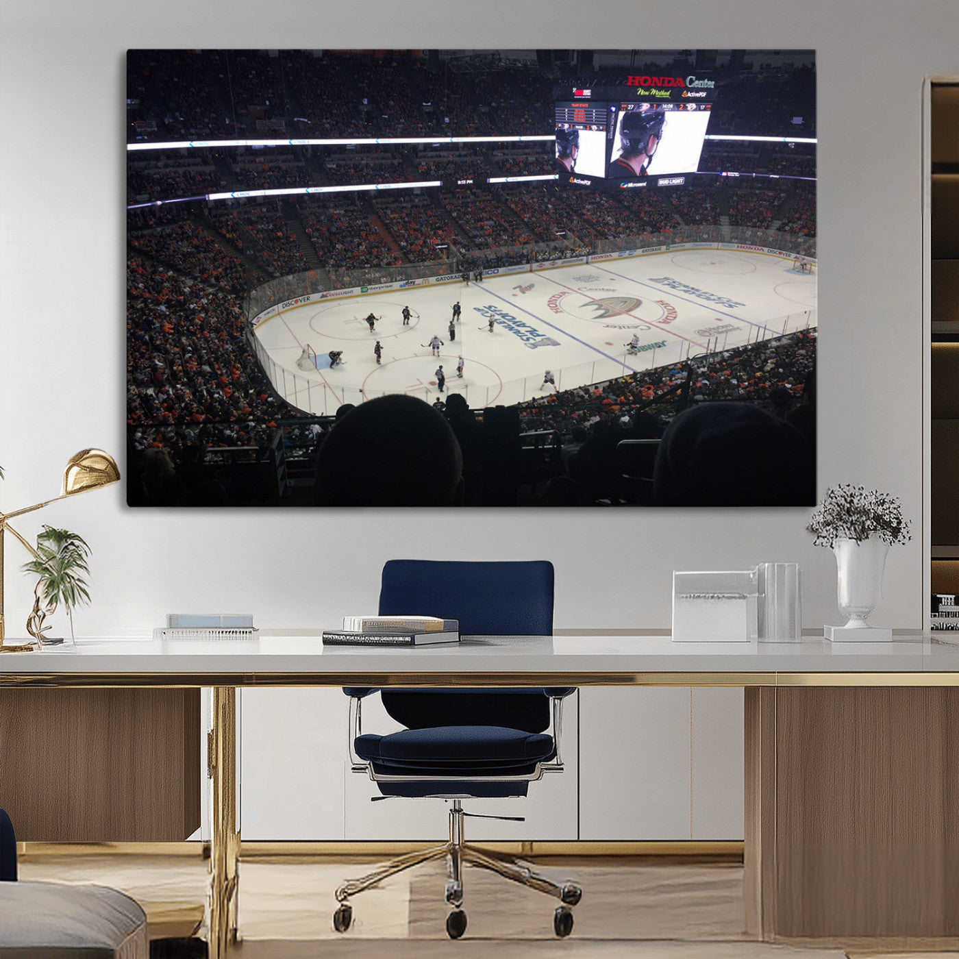 -Honda Center California Anaheim Ducks Hockey Stadium Wall Art, Honda Center California Stadium Wall
