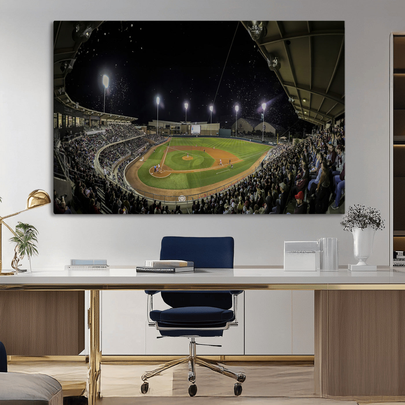 -Olsen Field at Blue Bell Park - Texas A&M Aggies Baseball Stadium Wall Art Canvas Print