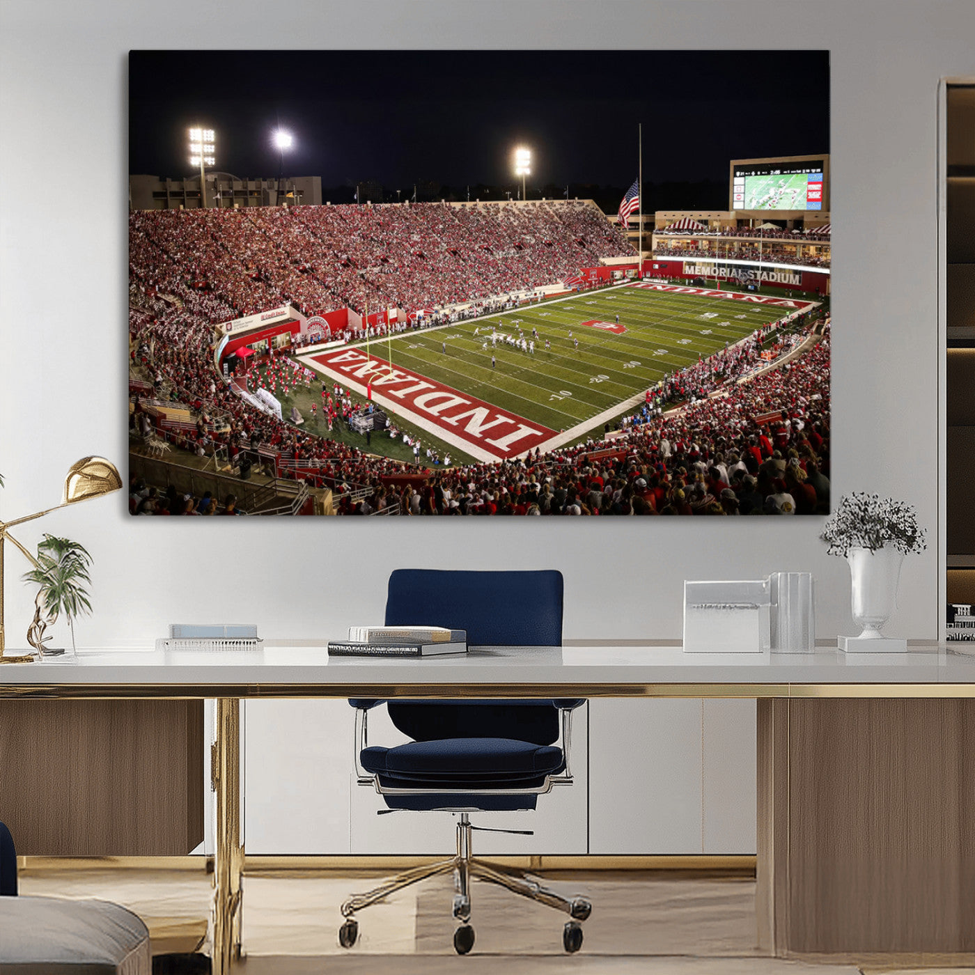 82748-MGV-CV-36X24-Indiana University Hoosiers Football Team Print Canvas