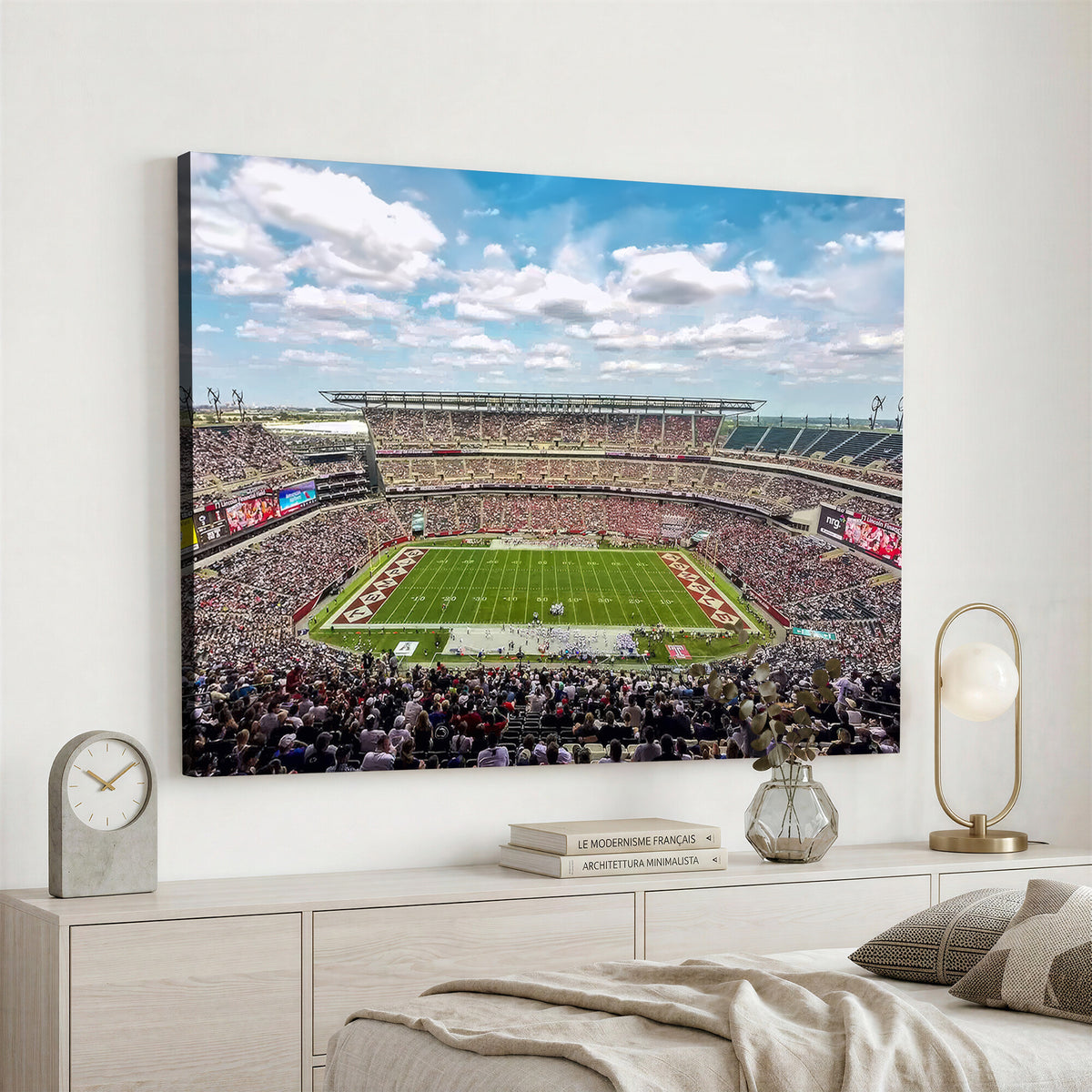 29243-PAN-FL-20X10 - The Temple University Owls Athletics Team Print - Philadelphia Lincoln Financial Field Stadium Wall