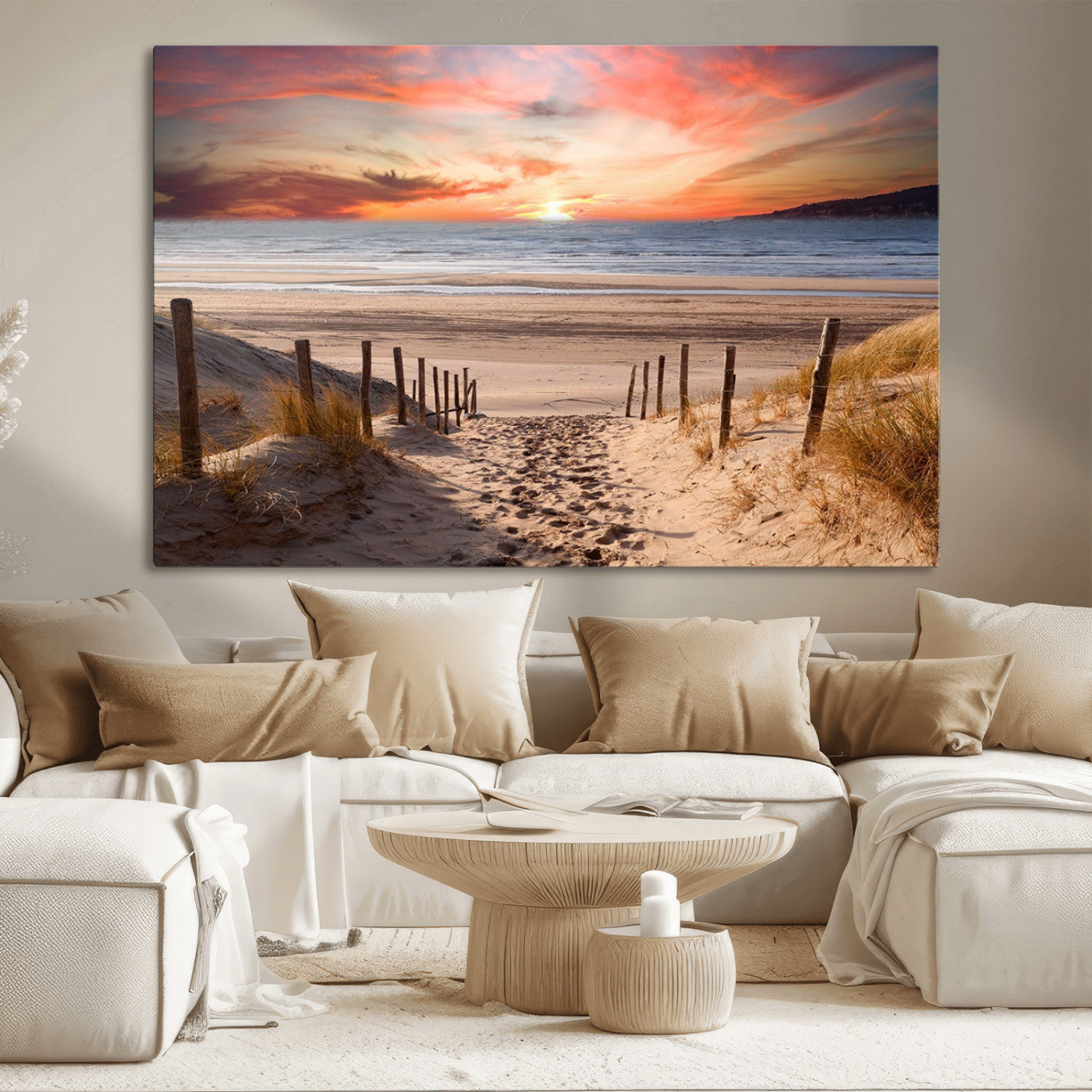 78111-MGV-CV-36X24-Sunset on the Sea Wall Art Canvas Print