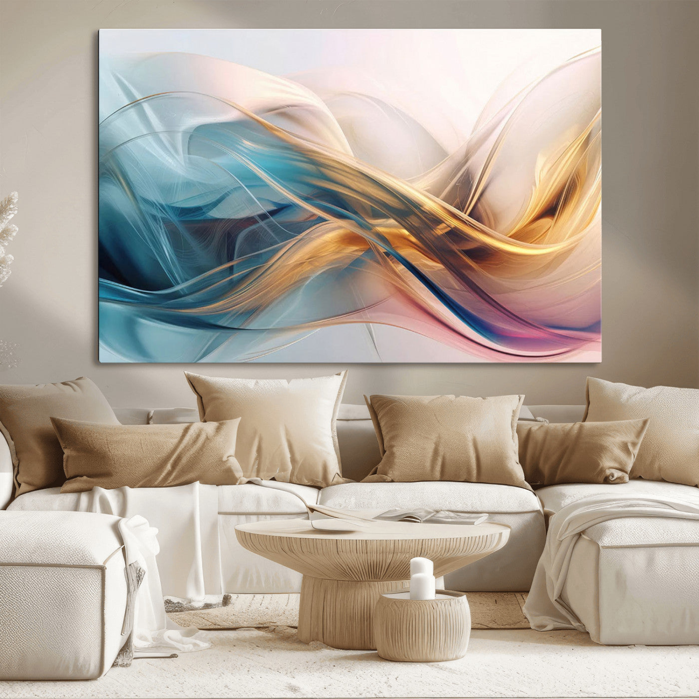 17461-MGV-CV-36X24-Abstract Flowing Colors Wall Art Canvas Print