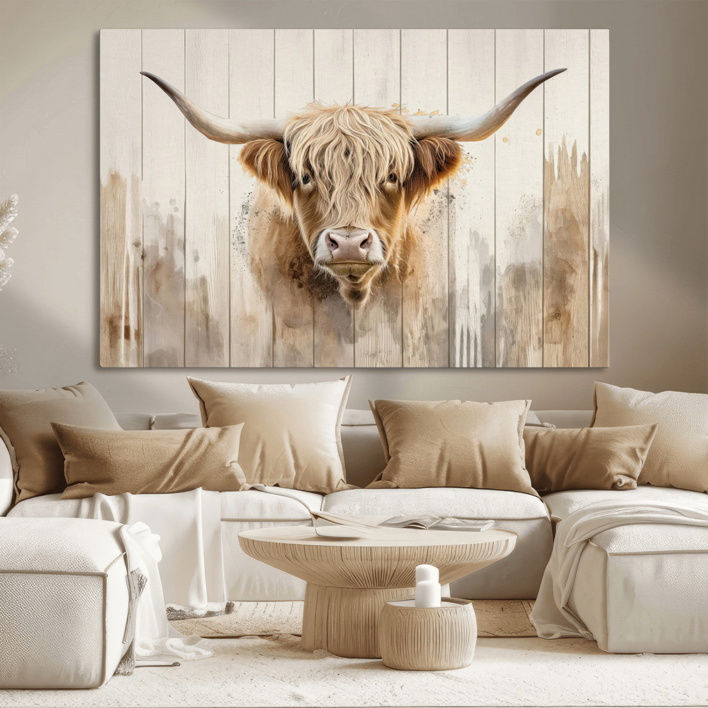 83059-MGV-CV-36X24 - Vibrant Autumn Landscape Canvas Wall Art - Fall Foliage and Mountain View Print for Home, Farmhouse, and Cozy Cabin Decor, Ready to Hang